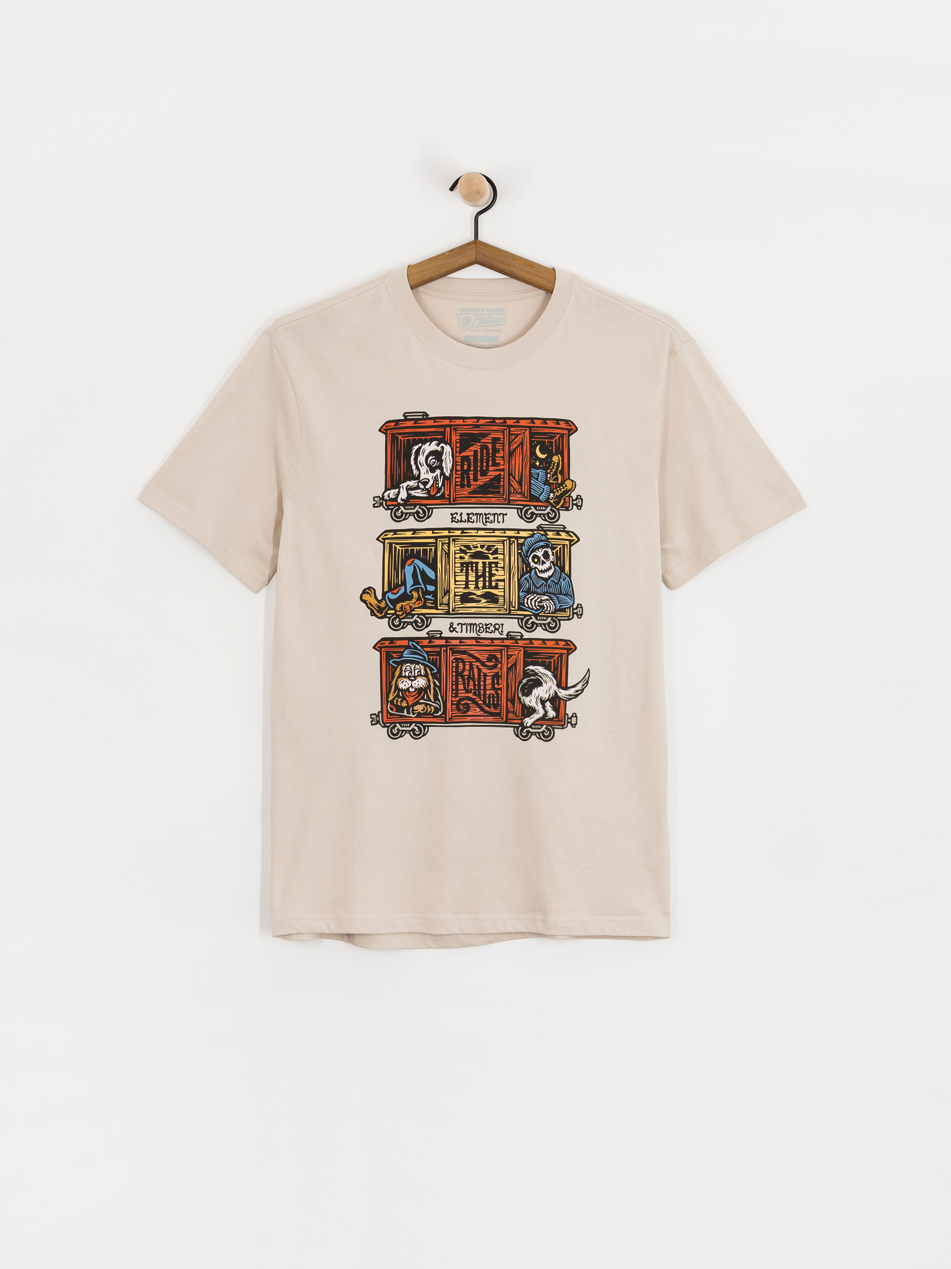 Футболка Element Timber Boxcar (oat milk)