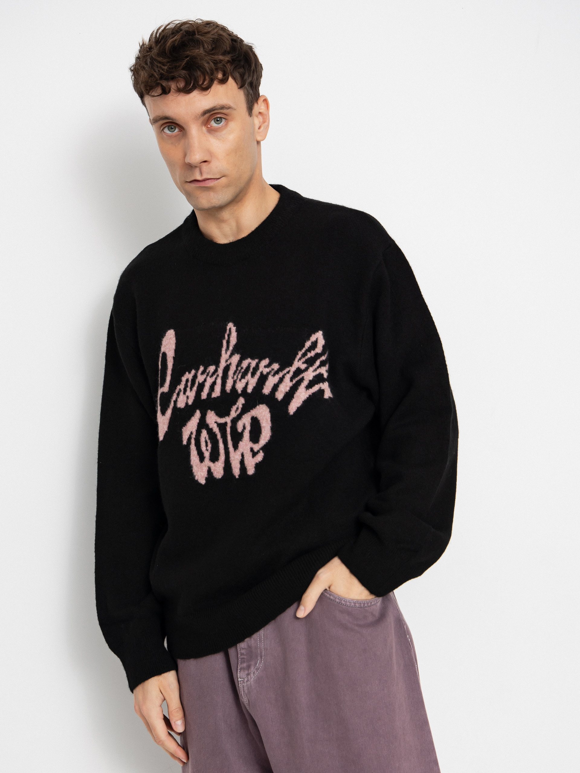 Светр Carhartt WIP Chedda (black/glassy pink)