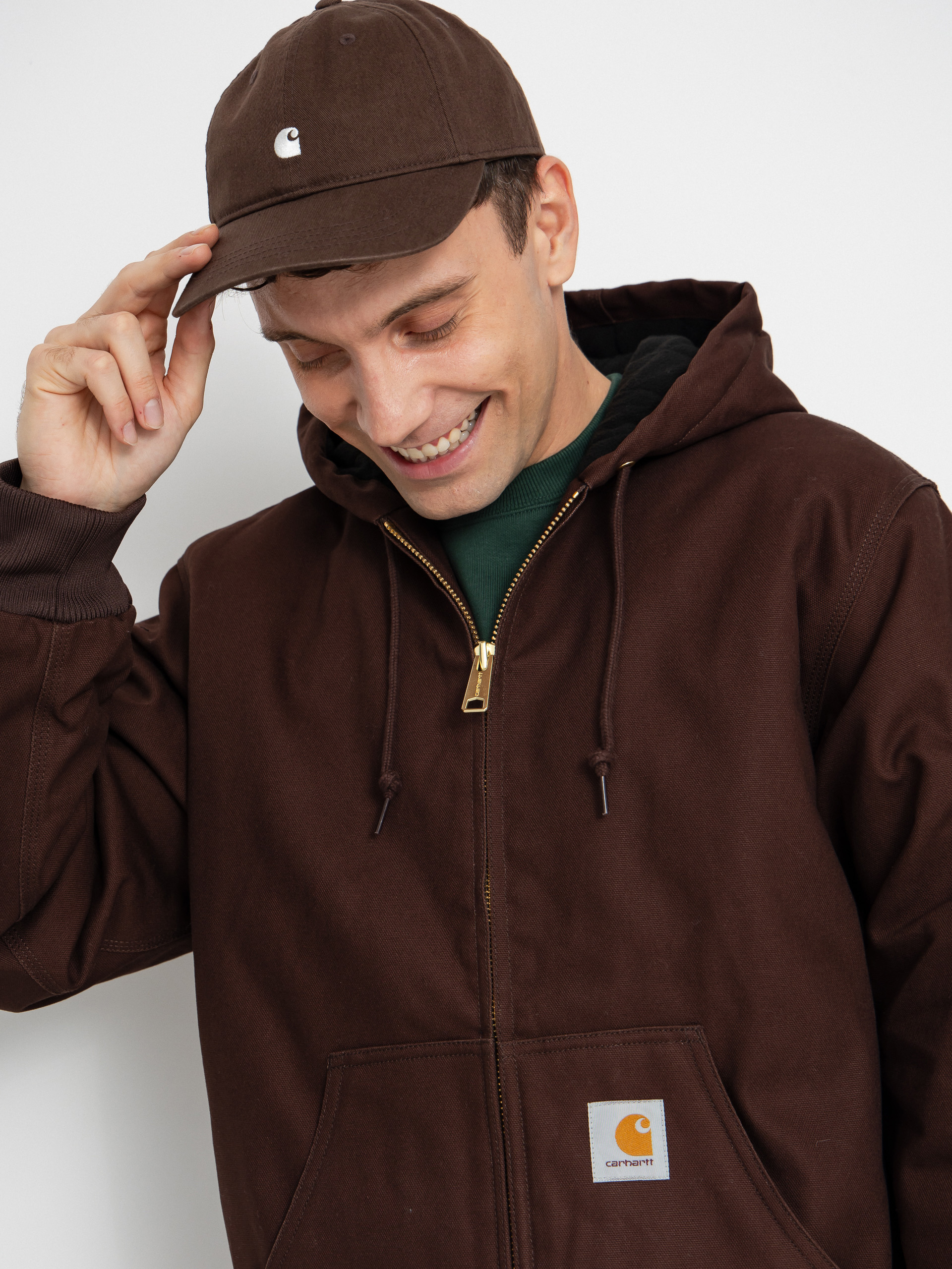 Куртка Carhartt WIP Active - коричневий (tobacco/rigid)