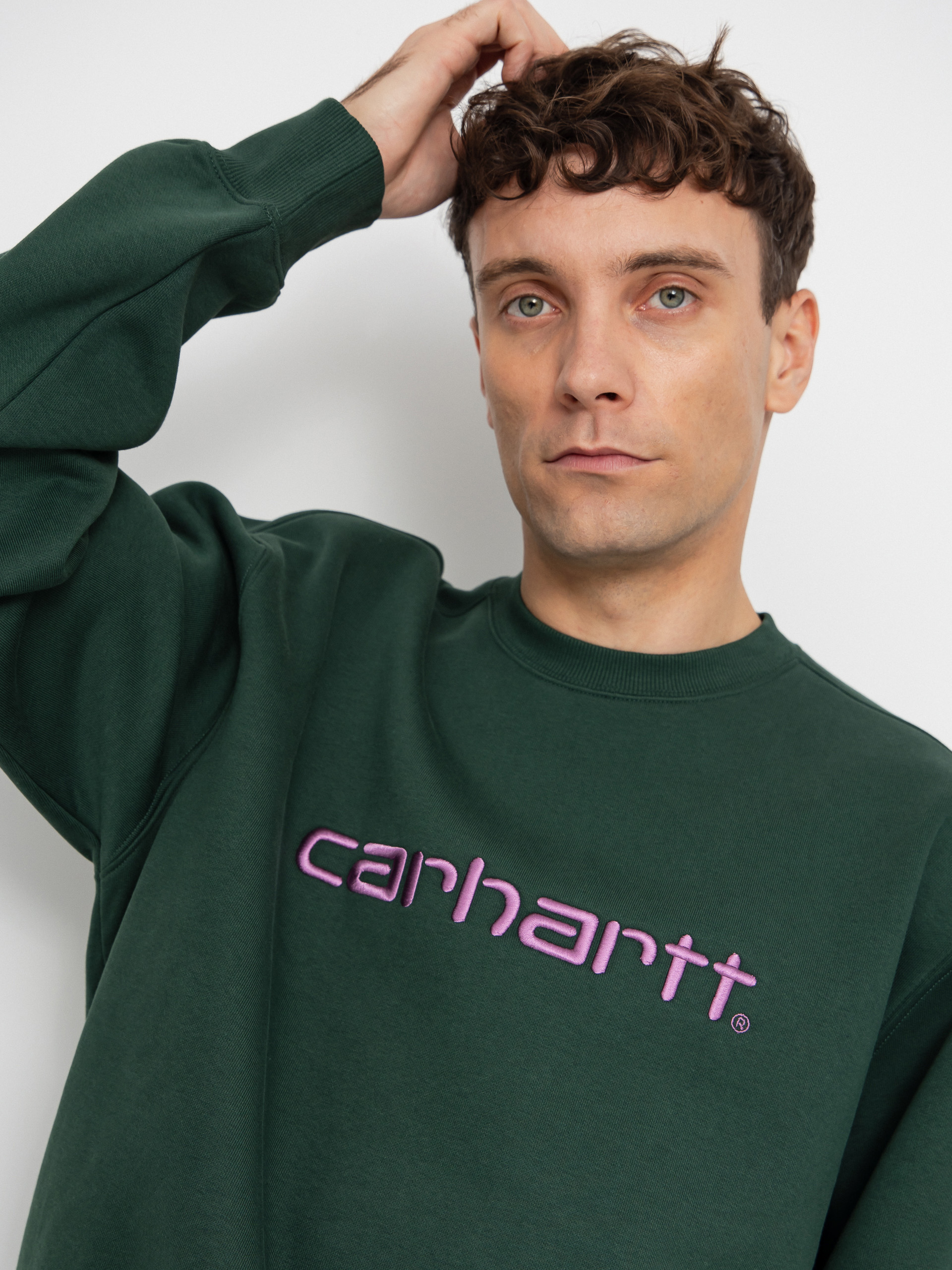 Світшот Carhartt WIP Carhartt (sycamore tree/phlox)