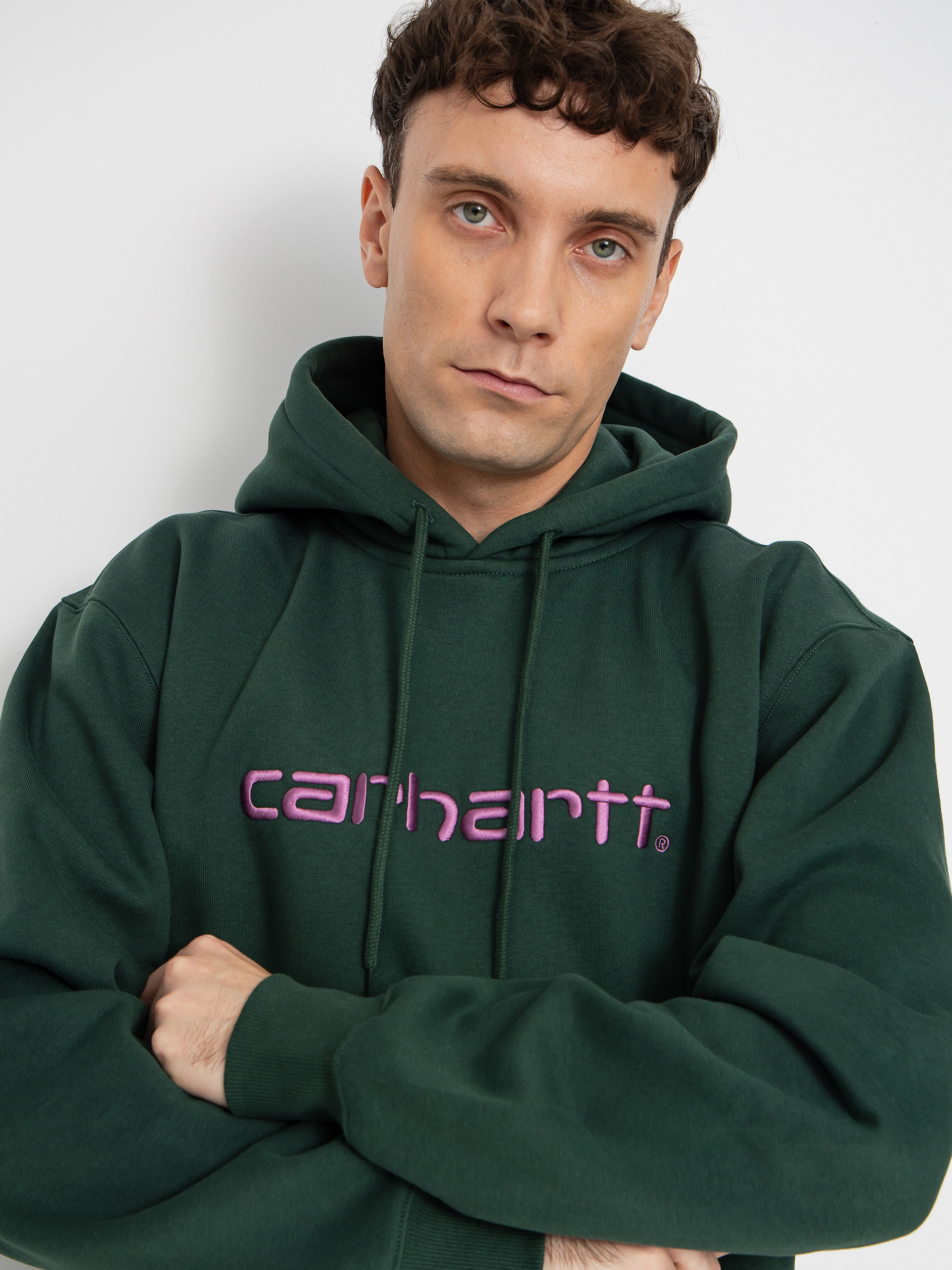 Худі Carhartt WIP Carhartt HD (sycamore tree/phlox)