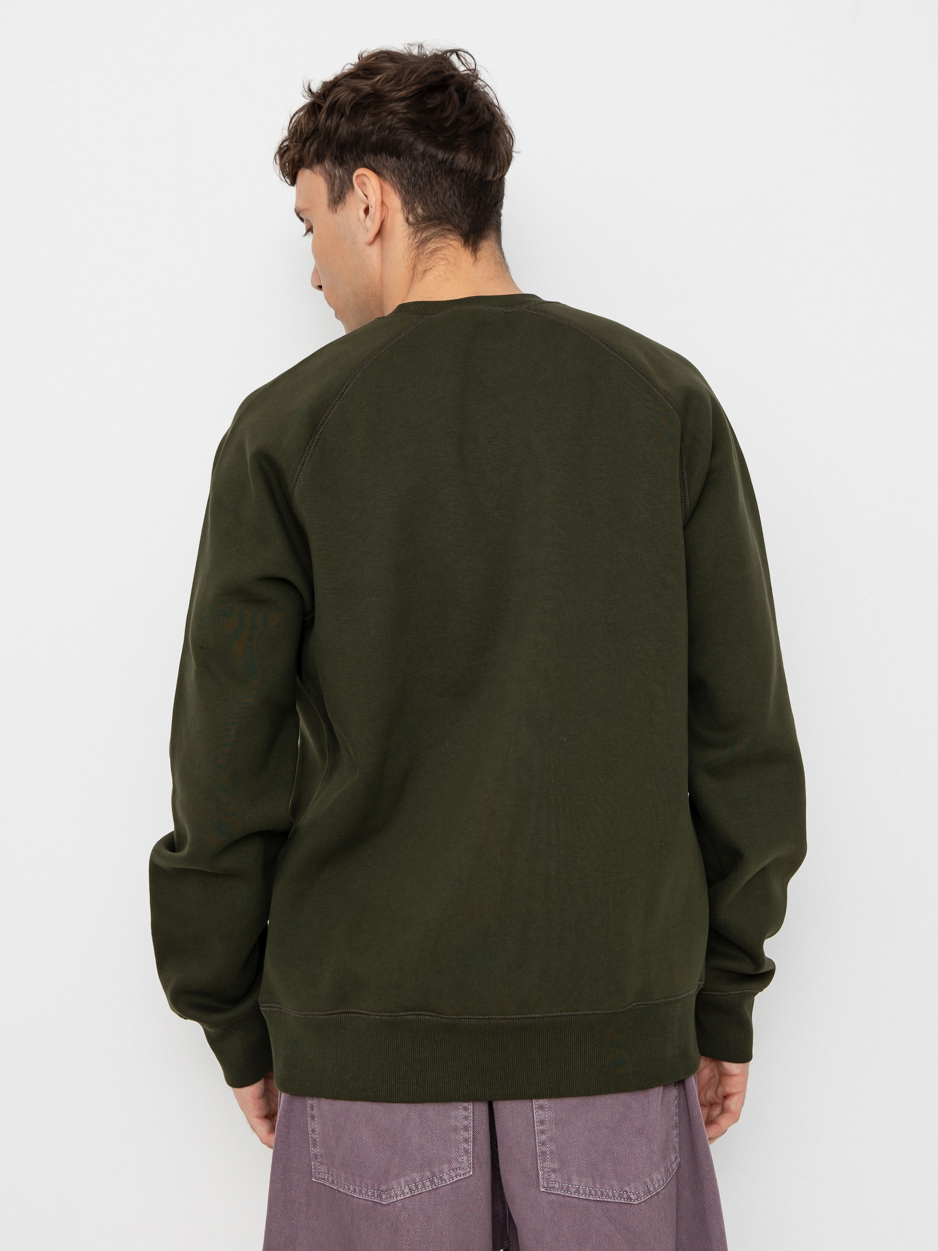 Світшот Carhartt WIP Chase (olive/gold)