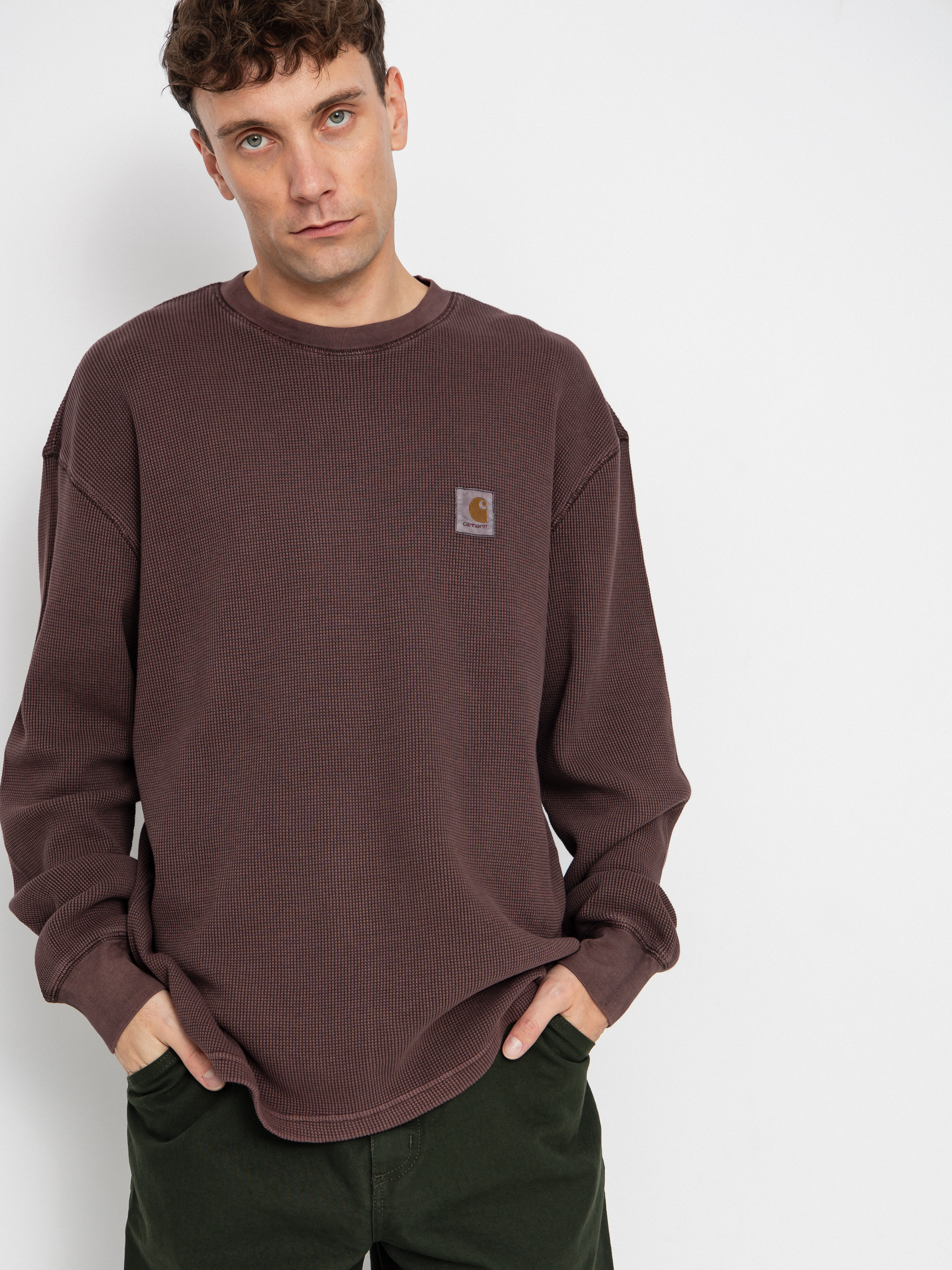 Лонгслів Carhartt WIP Vista Waffle (palisander/garment dyed)