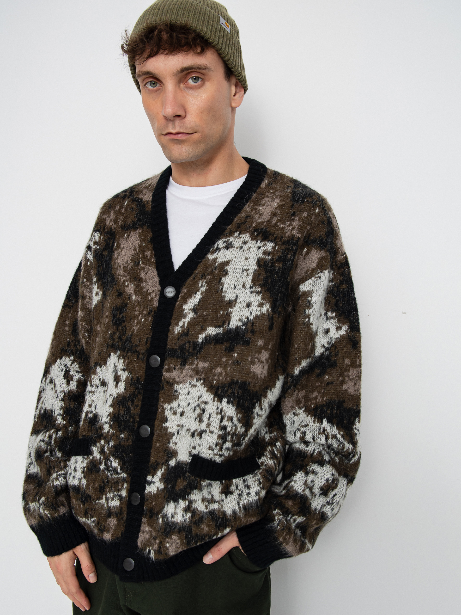 Светр Carhartt WIP Merton Cardigan (wild dog jacquard)
