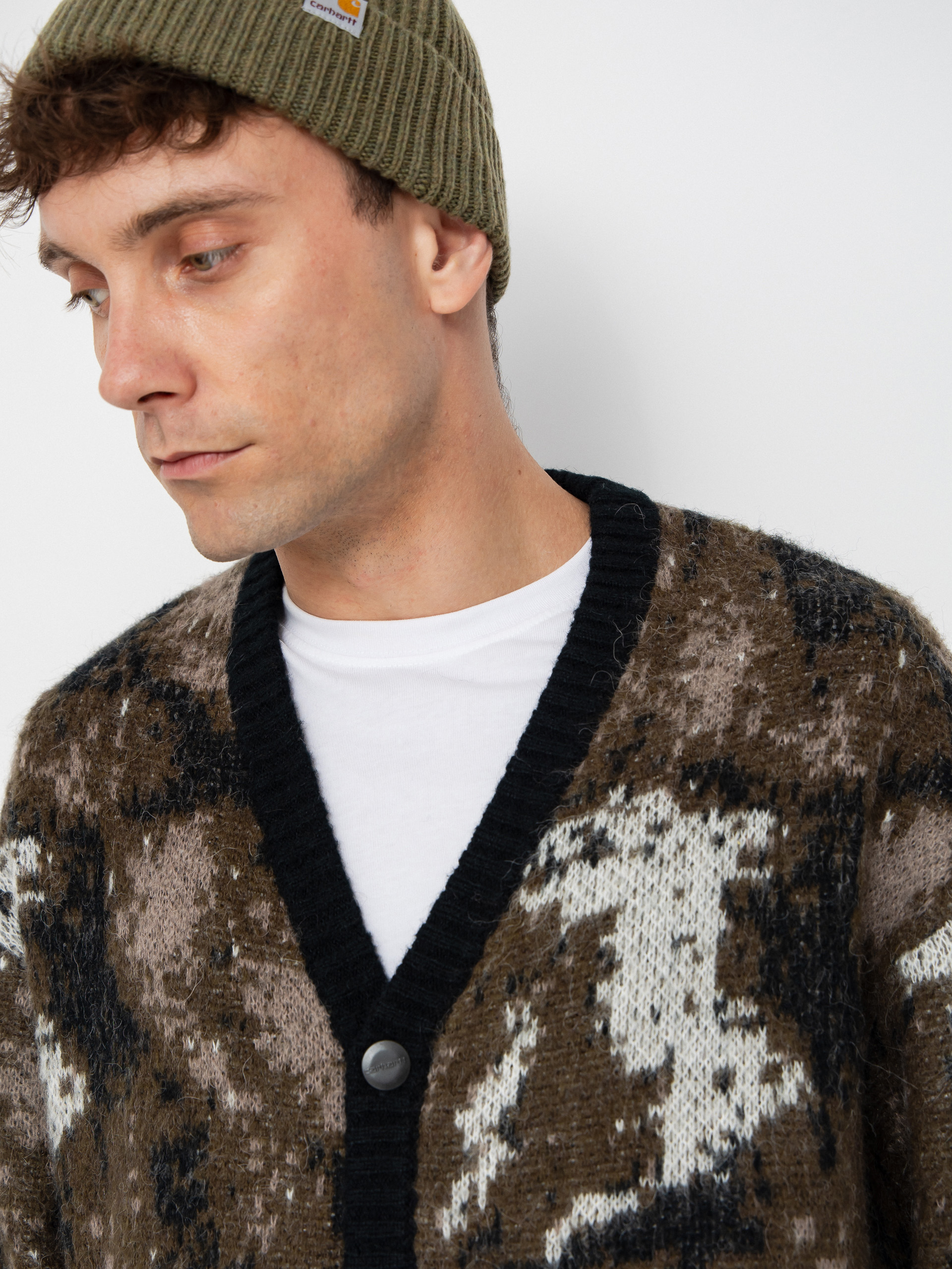 Светр Carhartt WIP Merton Cardigan (wild dog jacquard)