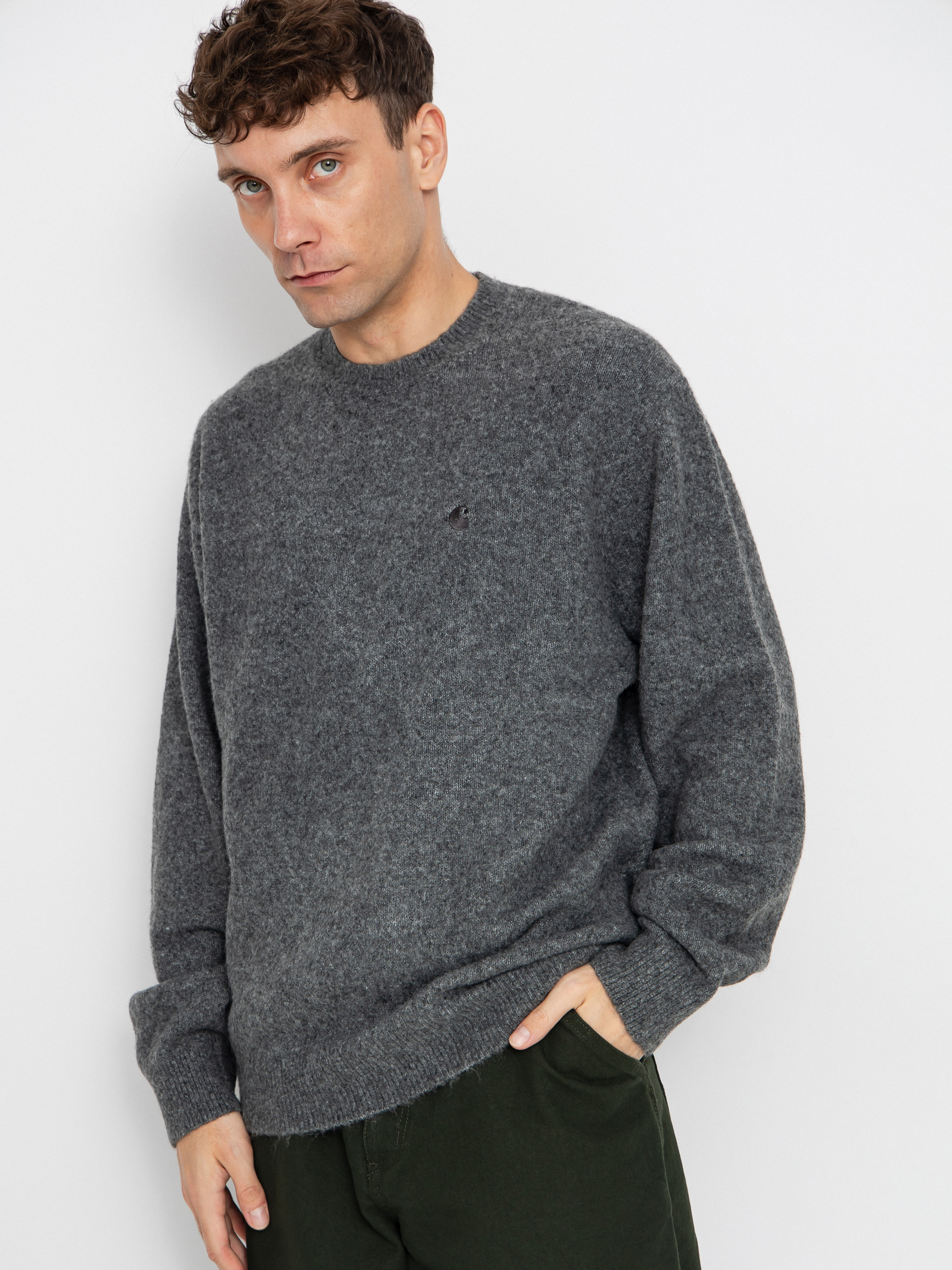 Светр Carhartt WIP Curtis (tangled graphite)