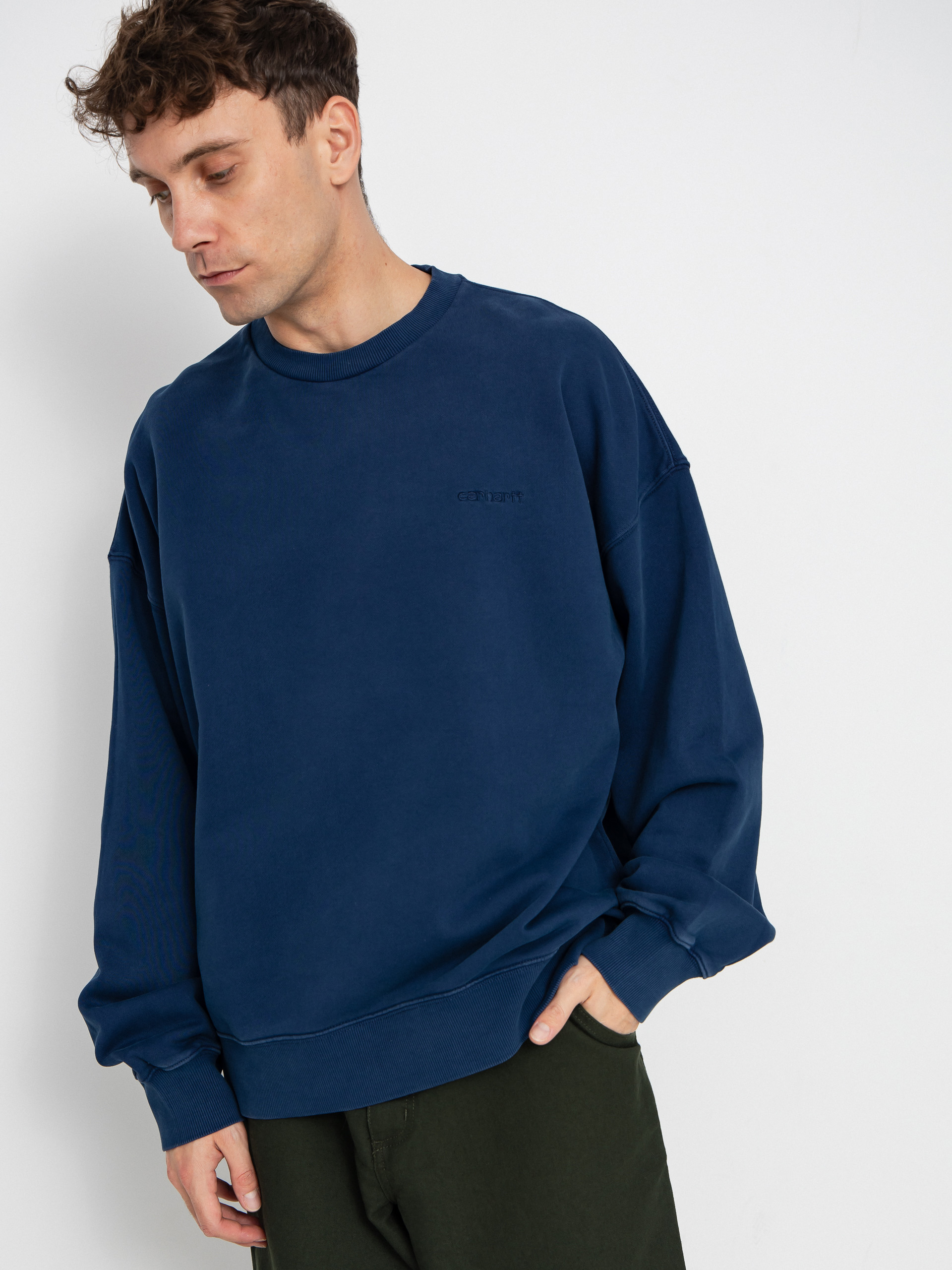 Світшот Carhartt WIP Benton (jupiter/garment dyed)