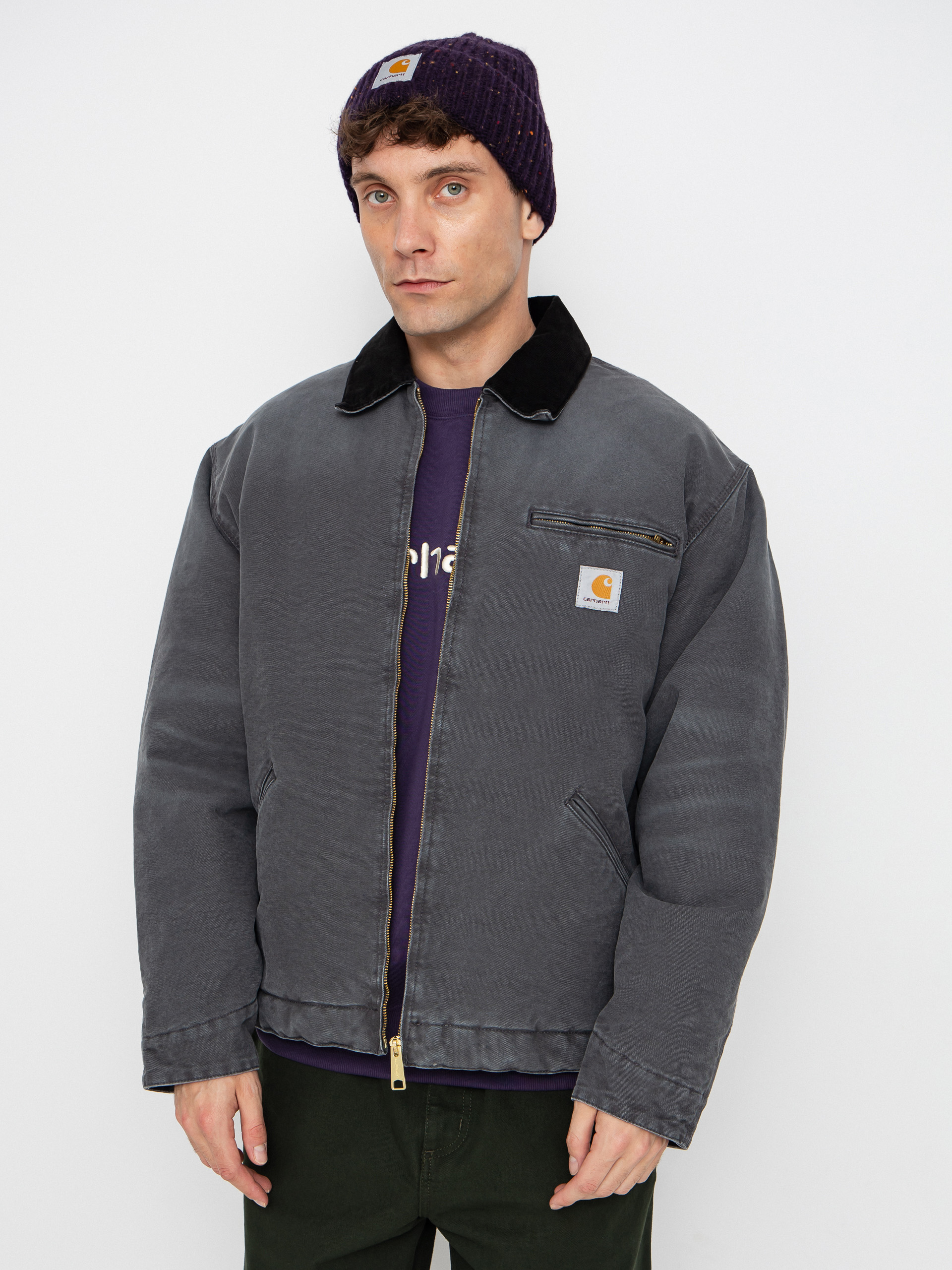 Куртка Carhartt WIP Duck Detroit - сірий (camo duck/green/graphite)