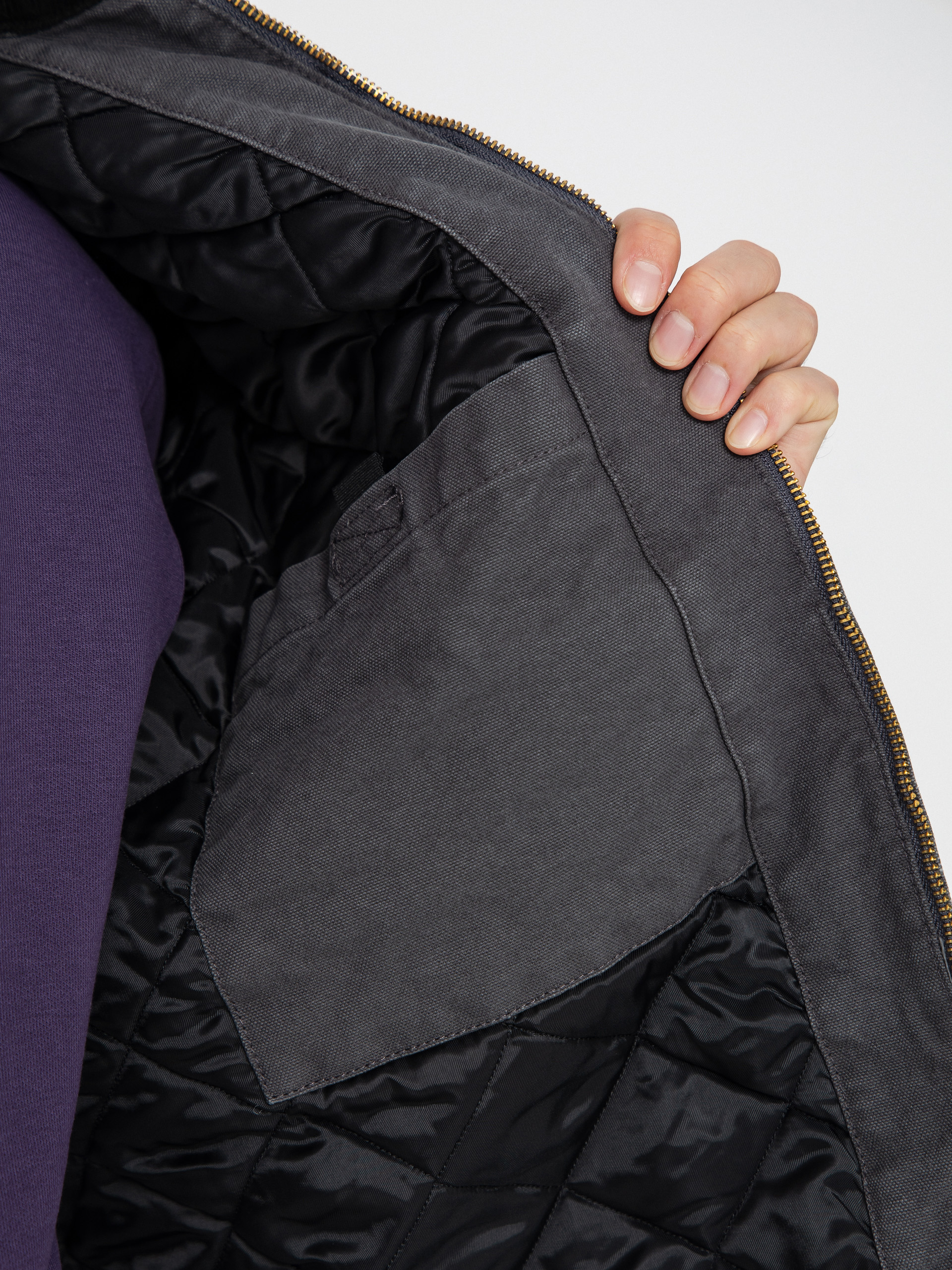 Куртка Carhartt WIP OG Detroit (graphite/black/stone canvas)