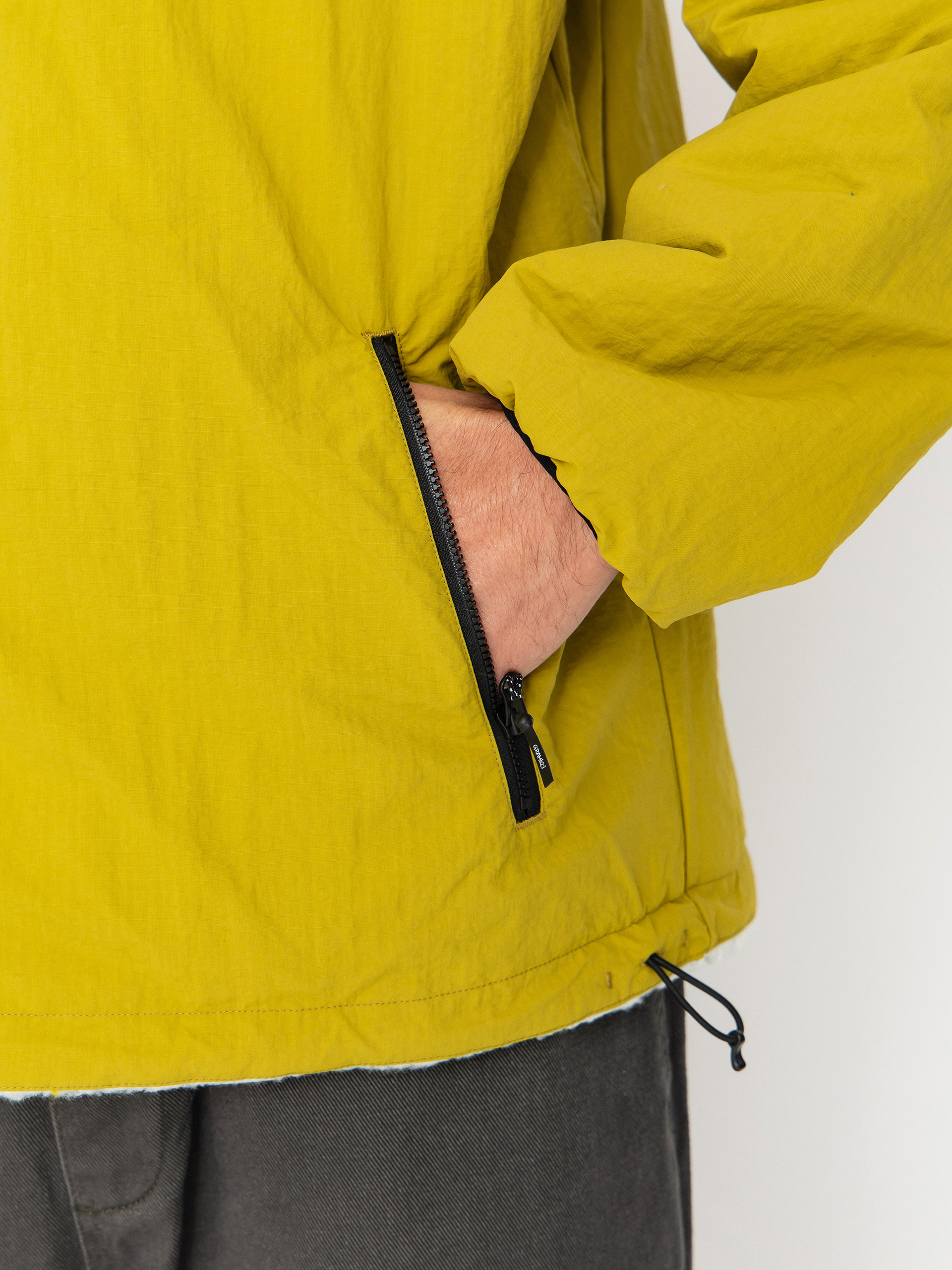 Куртка Gramicci Reversible Sherpa (natural/chartreuse)
