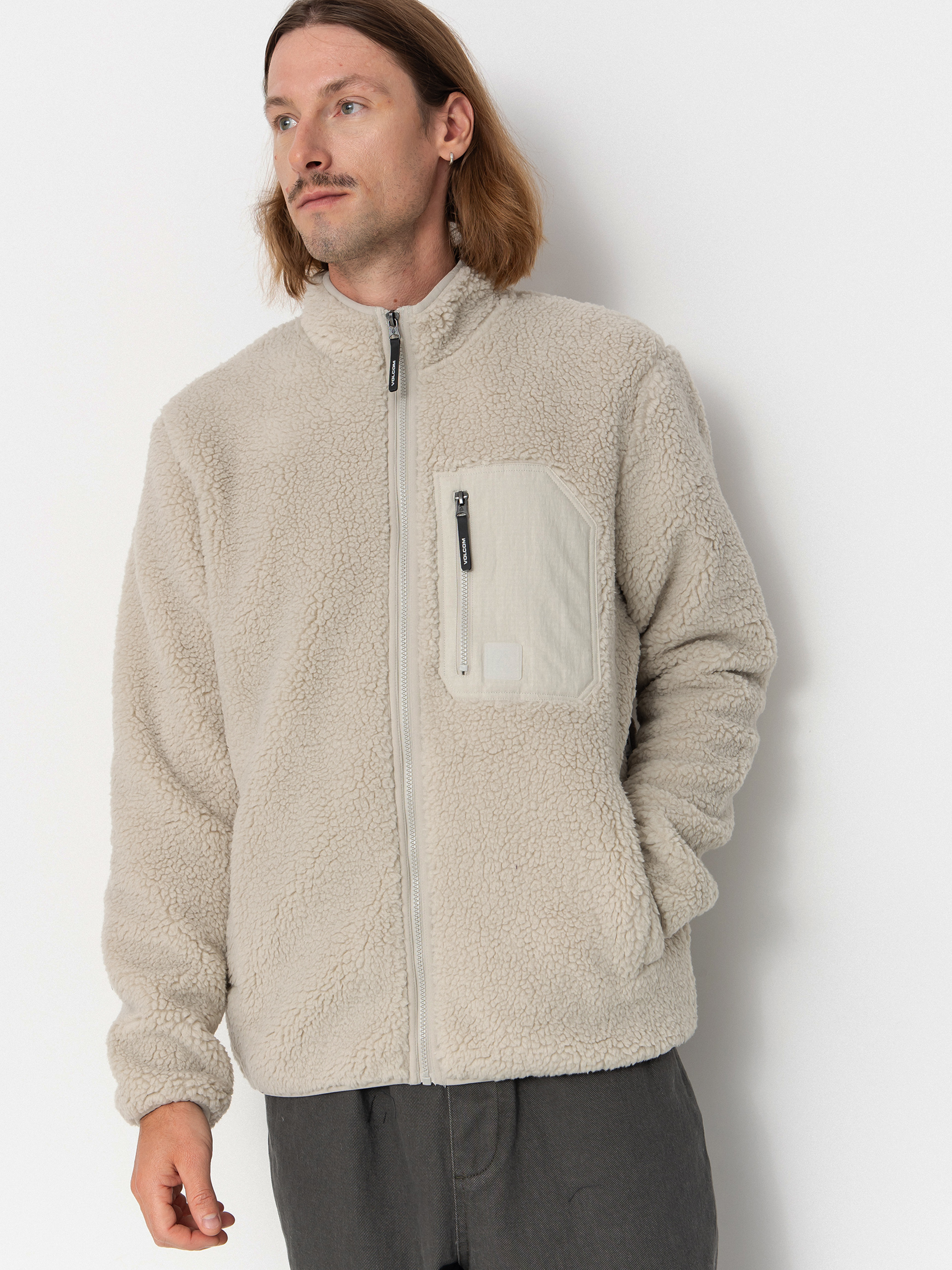 Флісовий светр Volcom Muzzer Fuzzar (stone)