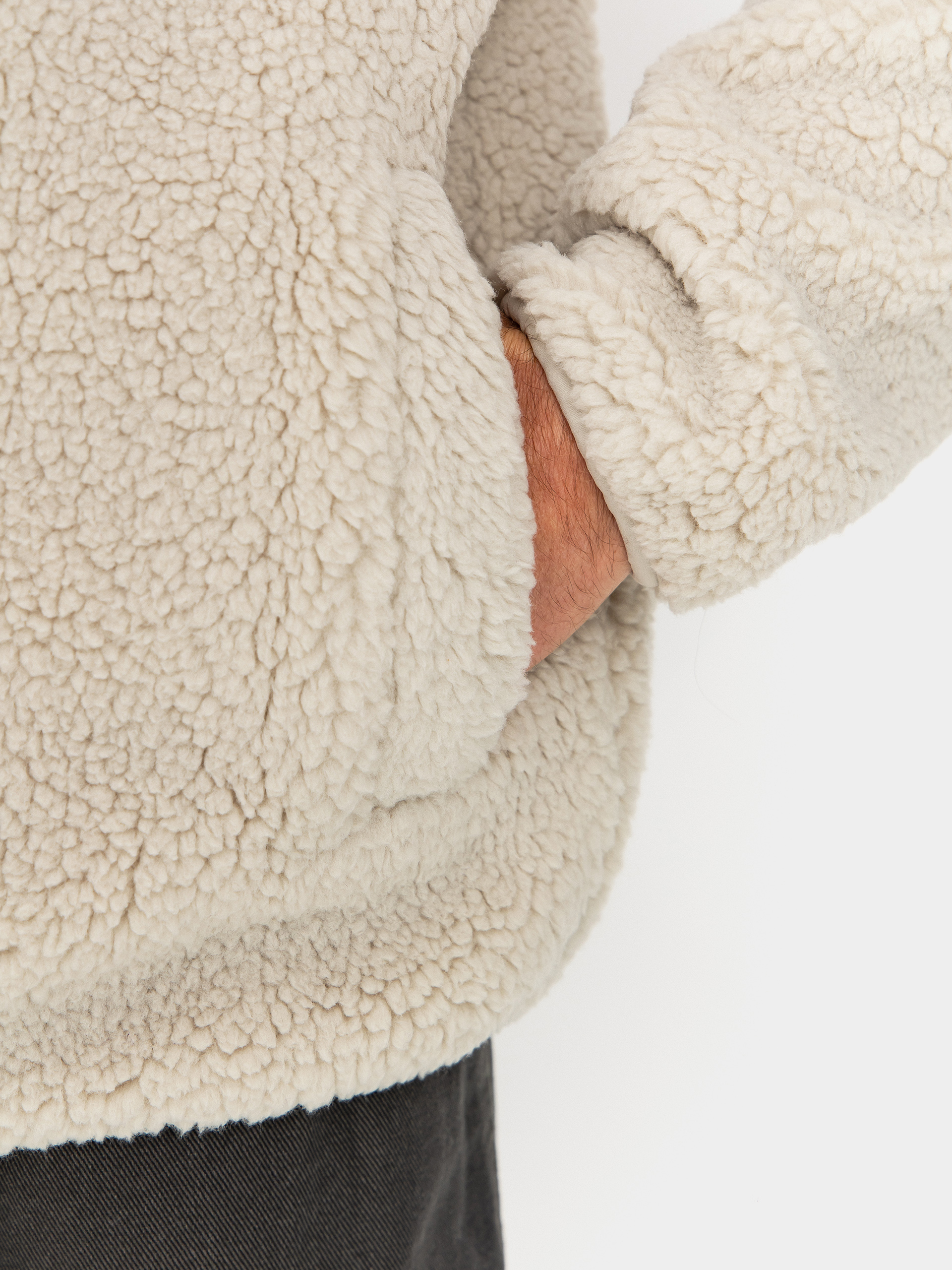 Чоловічий Флісовий светр Volcom Muzzer Fuzzar (stone)