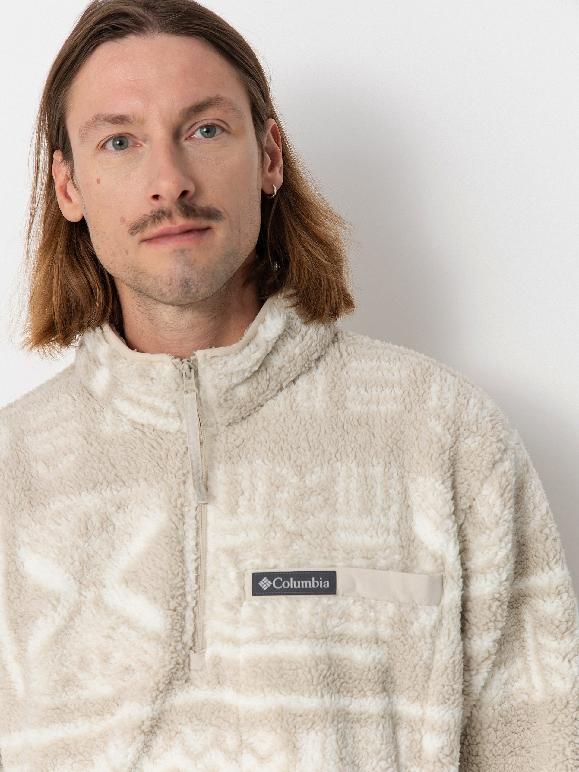 Чоловічий Флісовий светр Columbia Rugged Ridge High Pile Half Zip (dark stone deschutes days)