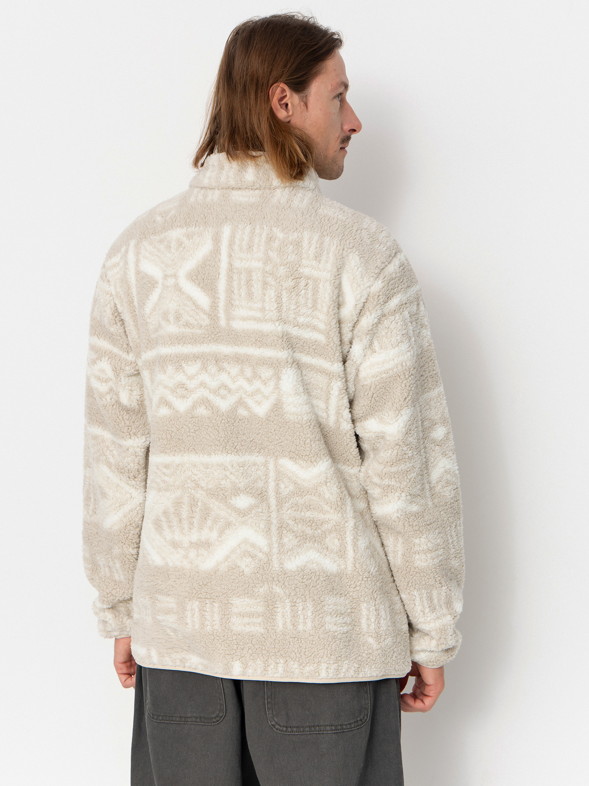 Чоловічий Флісовий светр Columbia Rugged Ridge High Pile Half Zip (dark stone deschutes days)