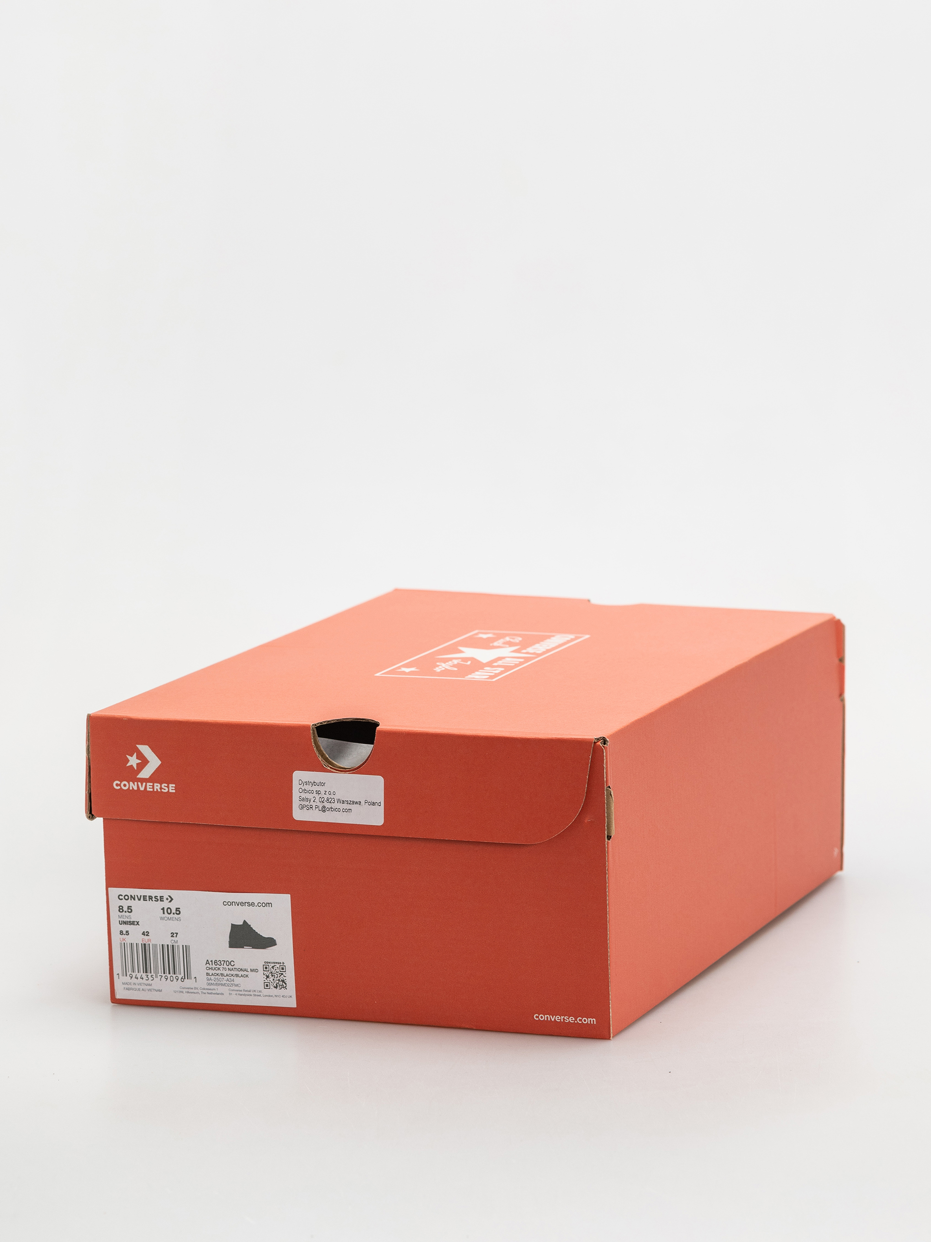 Кеди Converse Chuck 70 National Mid (black/black/black)