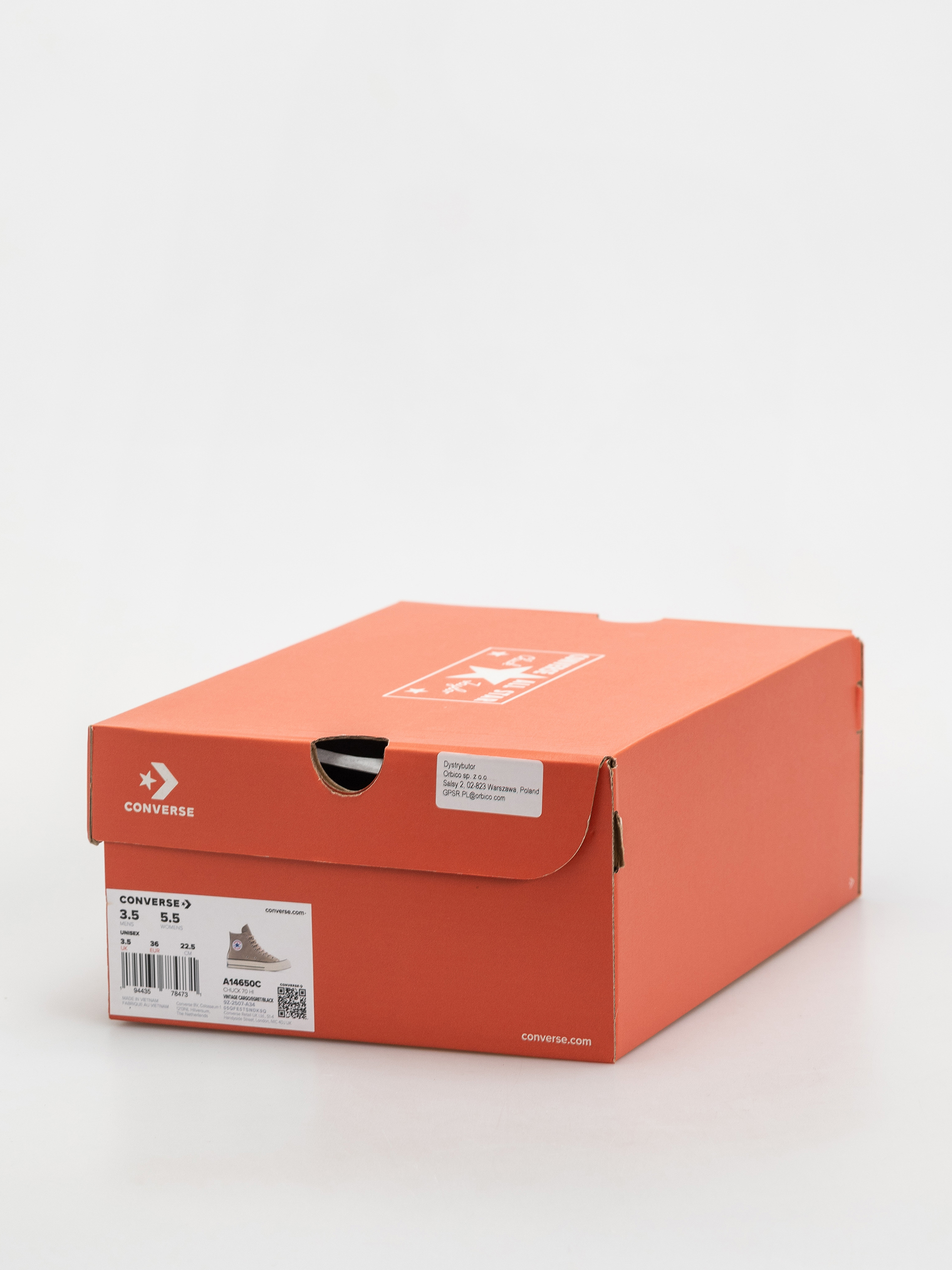 Кеди Converse Chuck 70 Hi (vintage cargo/egret/black)