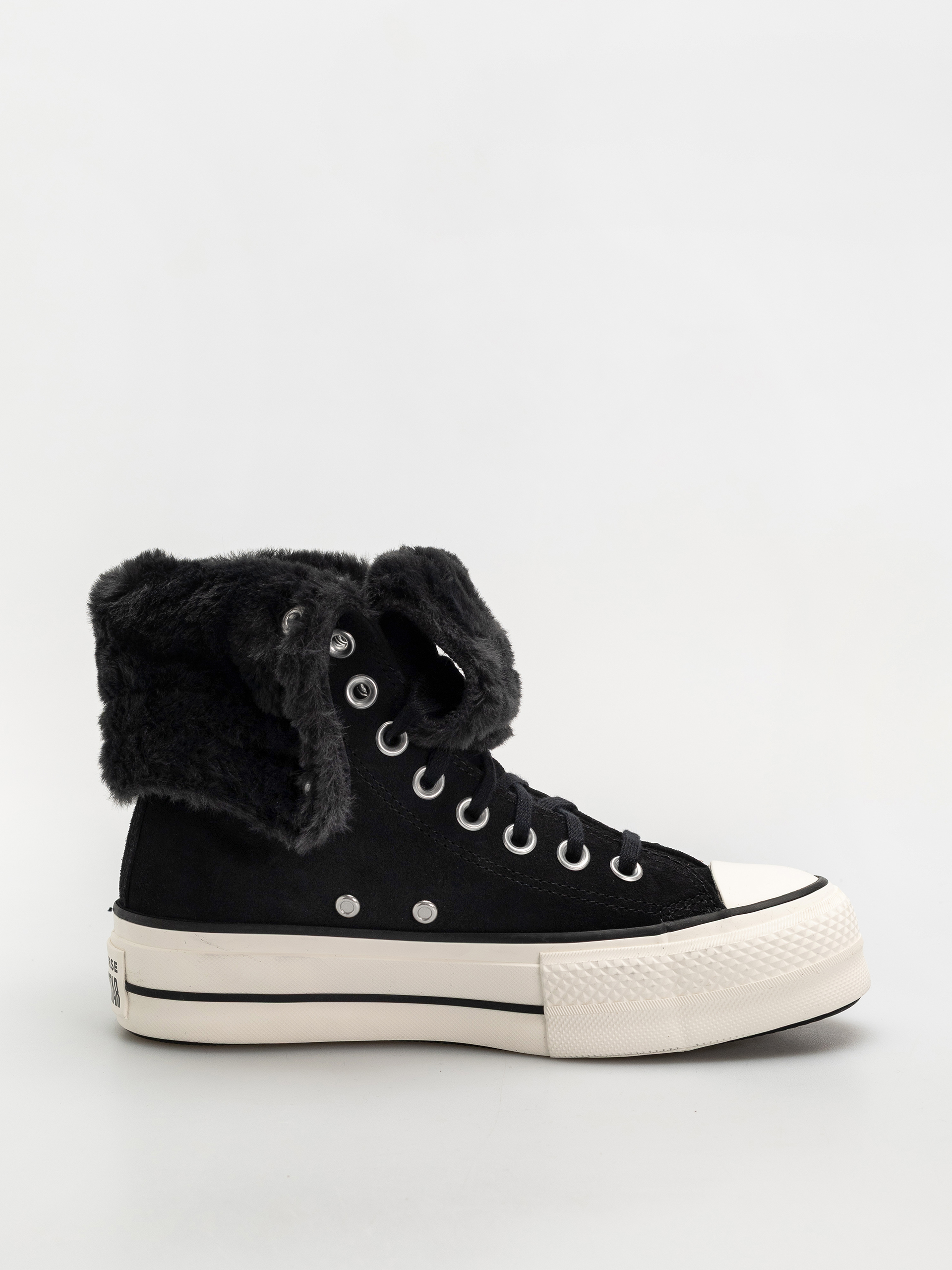 u041au0435u0434u0438 Converse Chuck Taylor All Star Fold Over Lift Wmn (black/black/black)