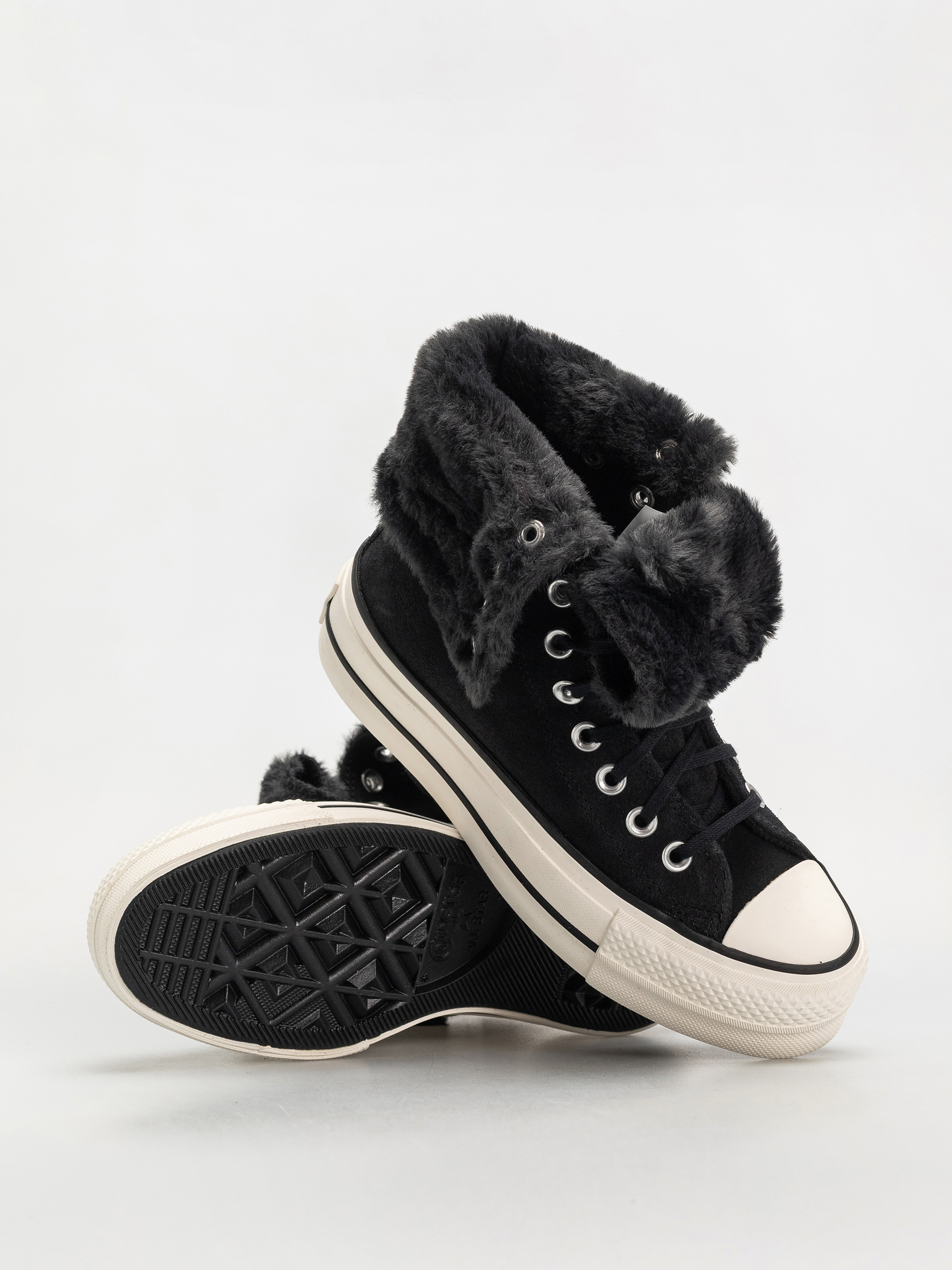 Кеди Converse Chuck Taylor All Star Fold Over Lift Wmn (black/black/black)