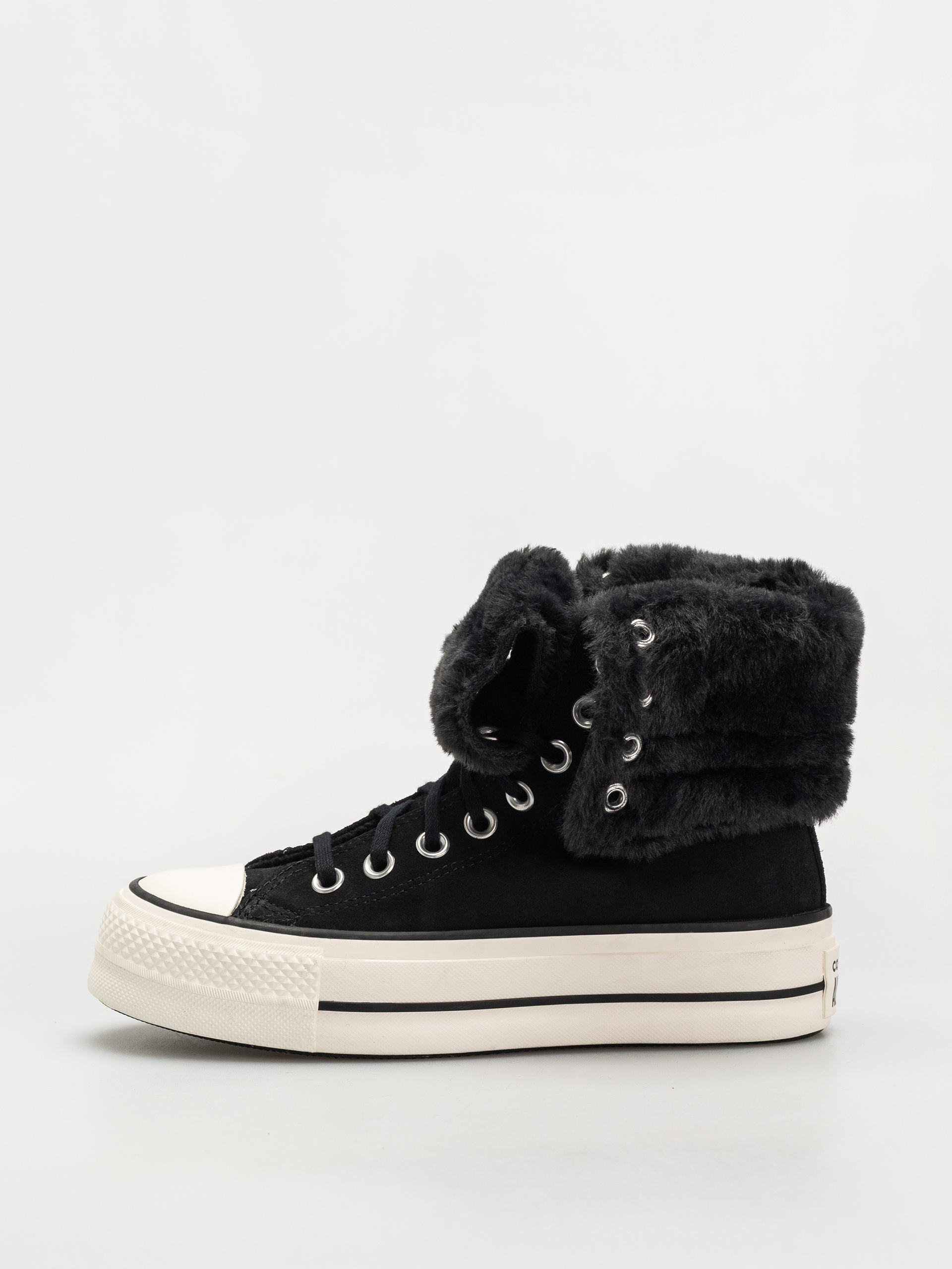 Кеди Converse Chuck Taylor All Star Fold Over Lift Wmn (black/black/black)