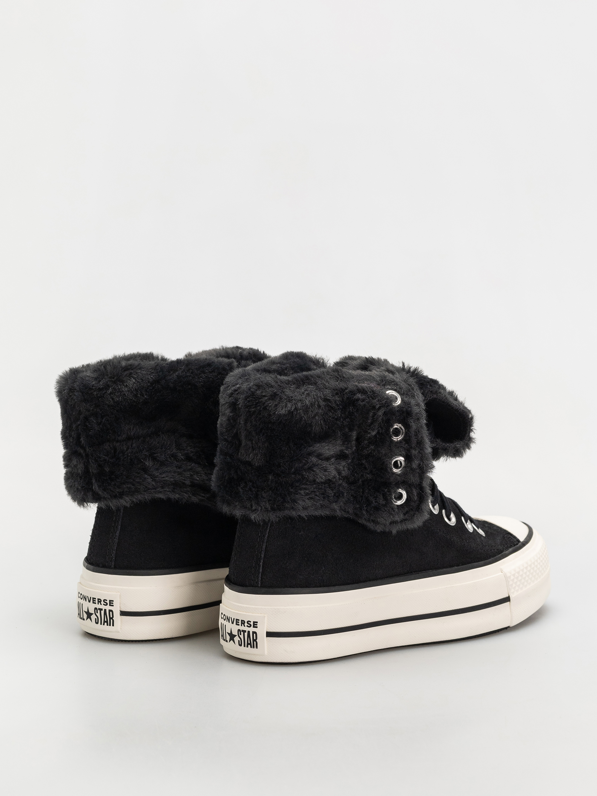 Кеди Converse Chuck Taylor All Star Fold Over Lift Wmn (black/black/black)