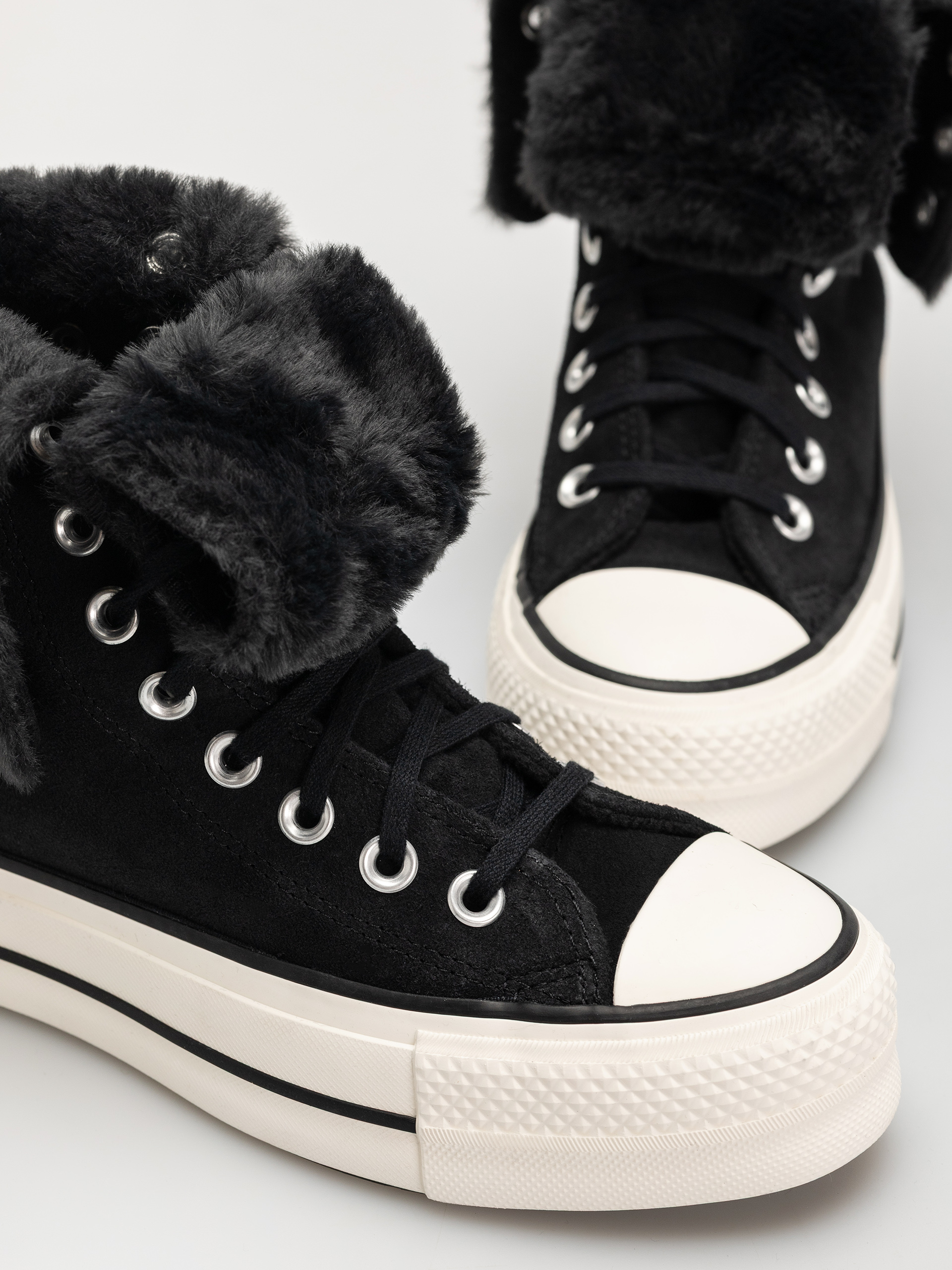 Кеди Converse Chuck Taylor All Star Fold Over Lift Wmn (black/black/black)