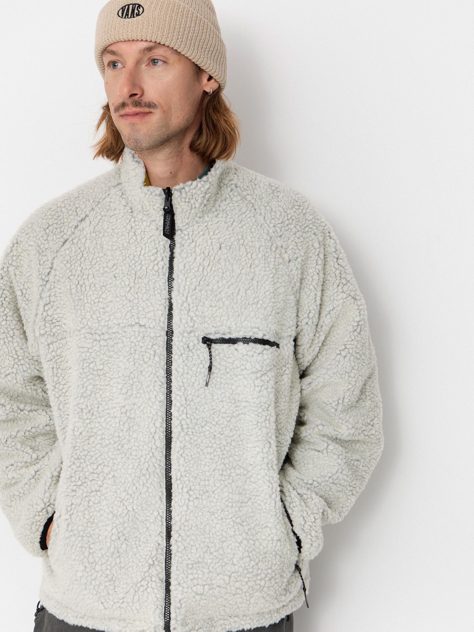 Куртка Gramicci Reversible Sherpa (natural/chartreuse)