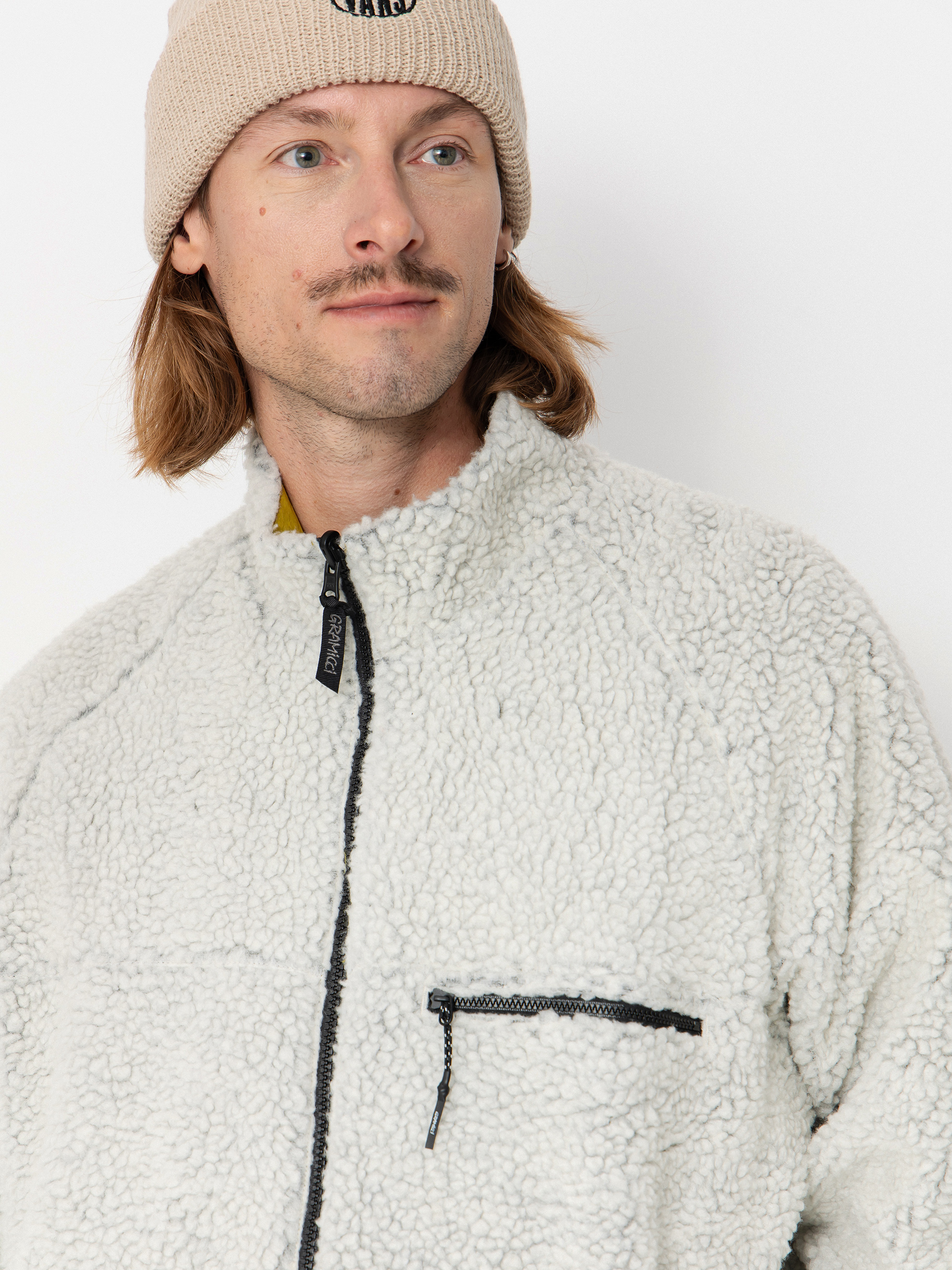 Куртка Gramicci Reversible Sherpa (natural/chartreuse)