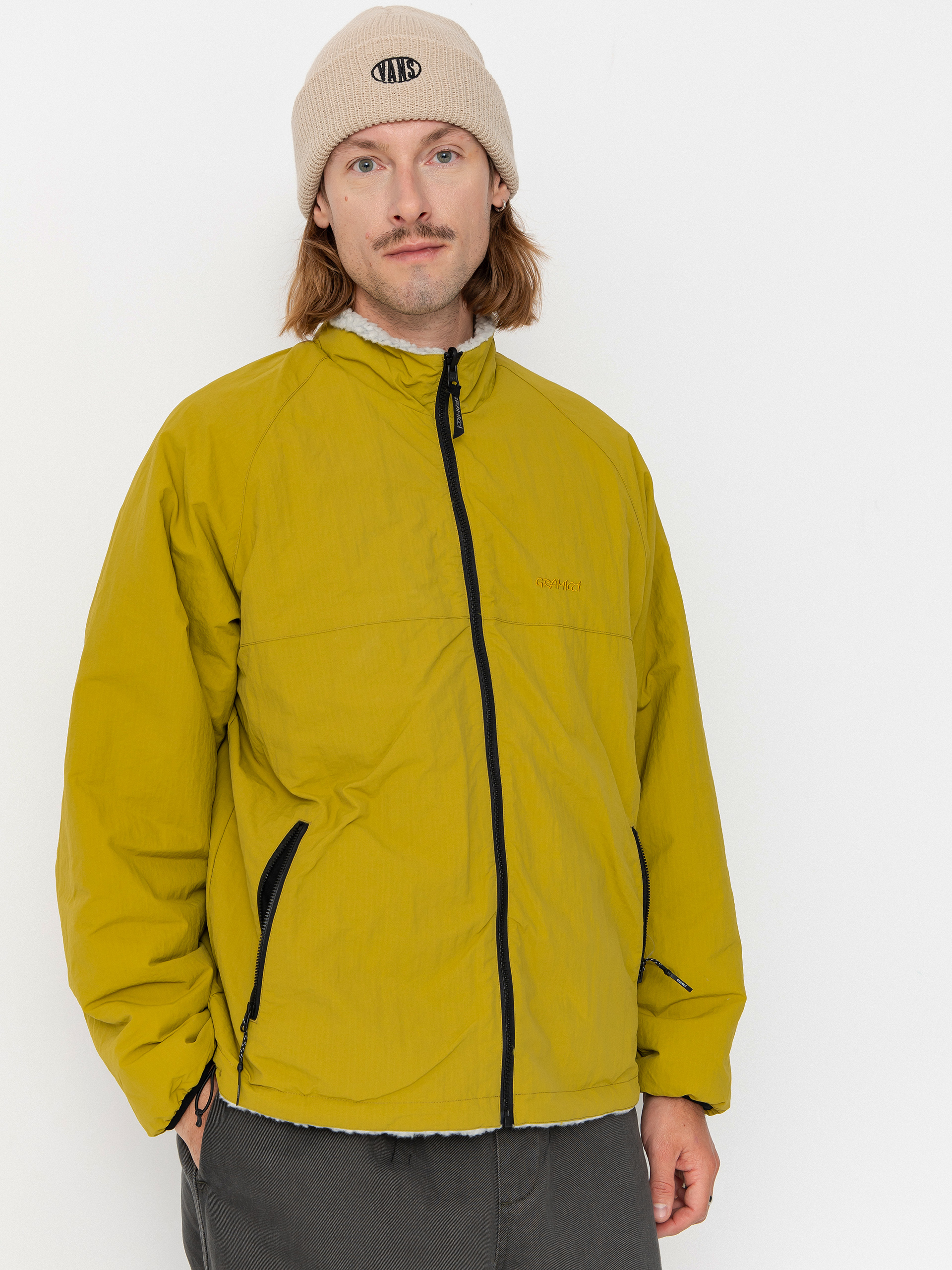 Куртка Gramicci Reversible Sherpa (natural/chartreuse)