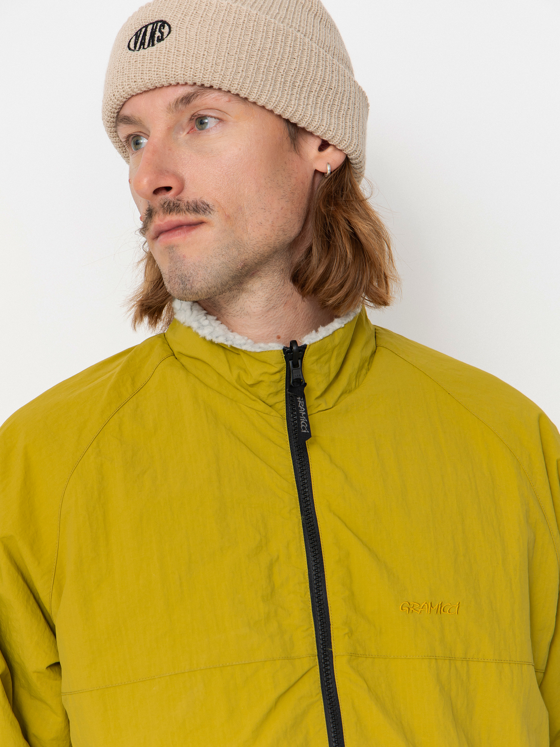 Куртка Gramicci Reversible Sherpa (natural/chartreuse)