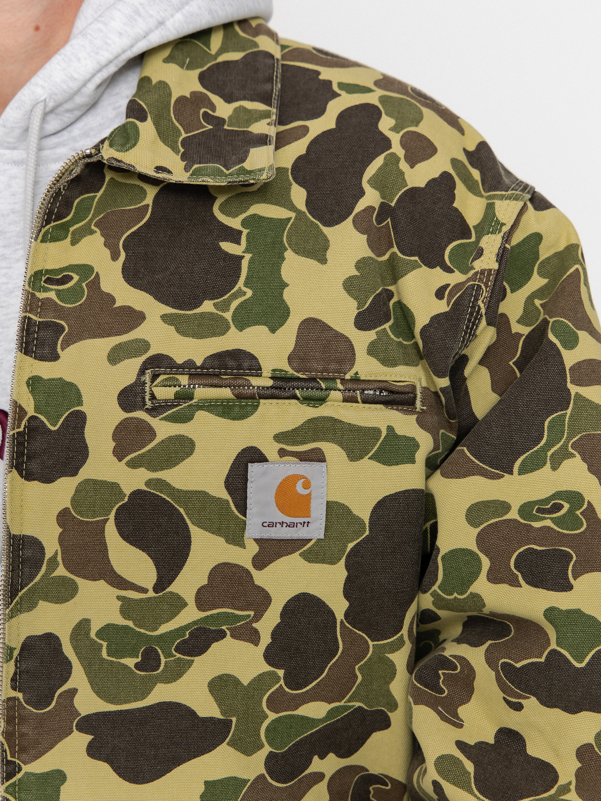Куртка Carhartt WIP Duck Detroit (camo duck/green/stone washed)