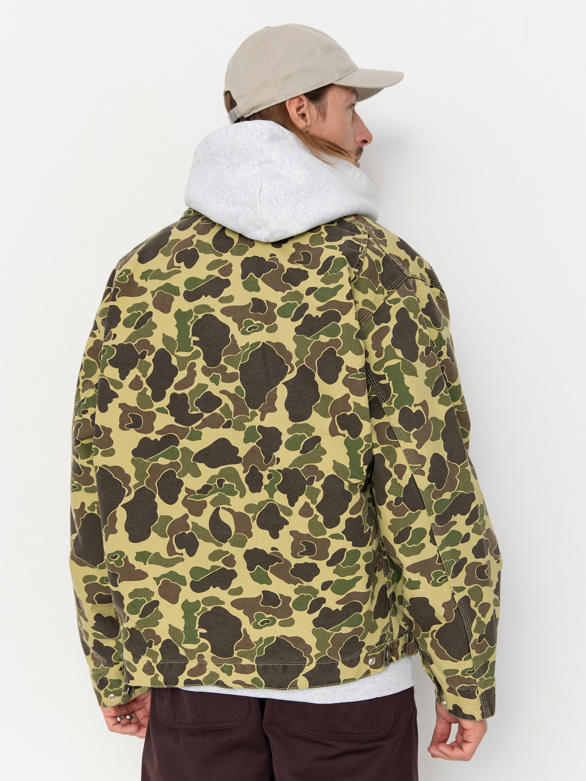 Куртка Carhartt WIP Duck Detroit (camo duck/green/stone washed)