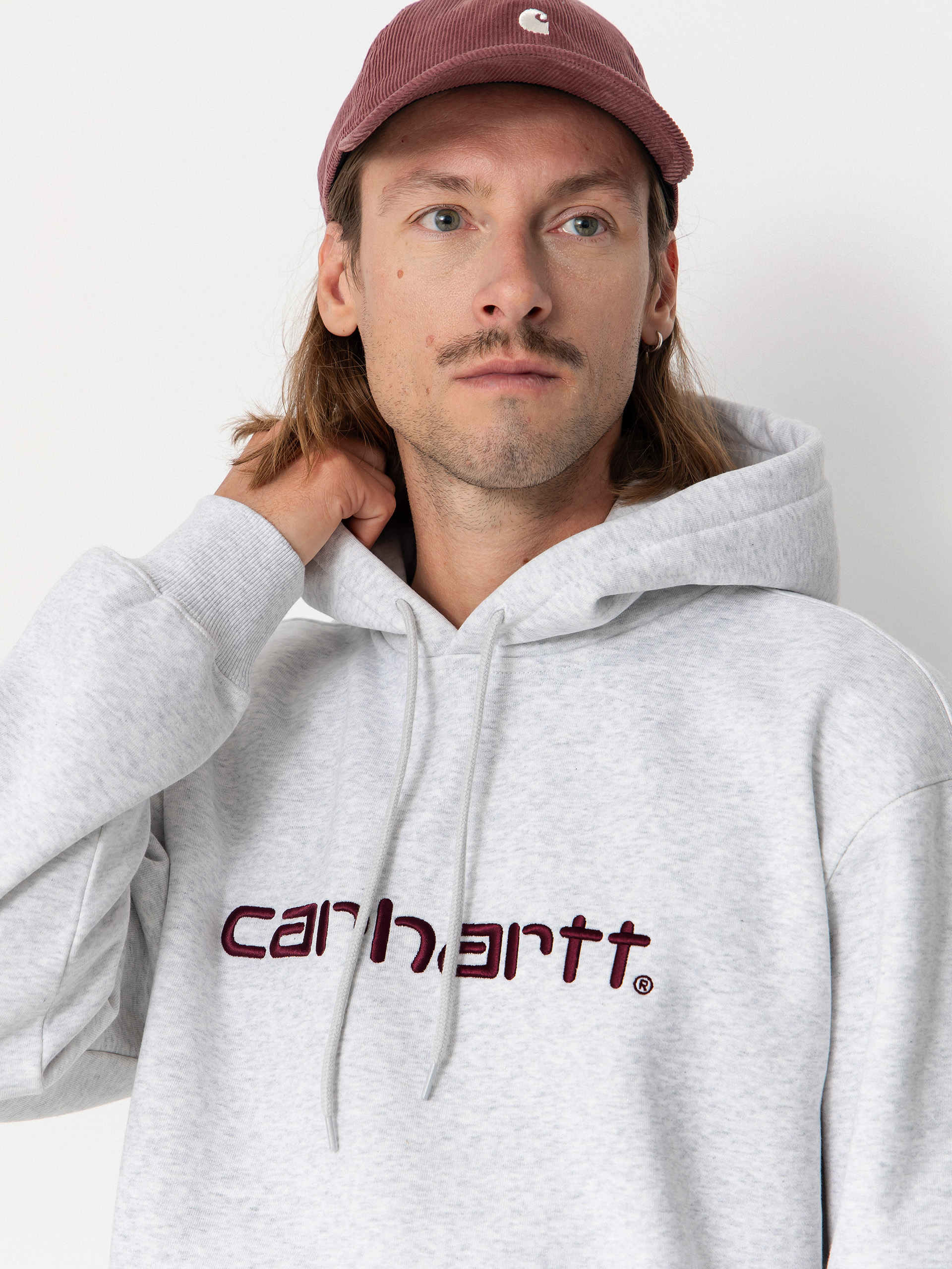 Худі Carhartt WIP Carhartt HD (ash heather/rondo)