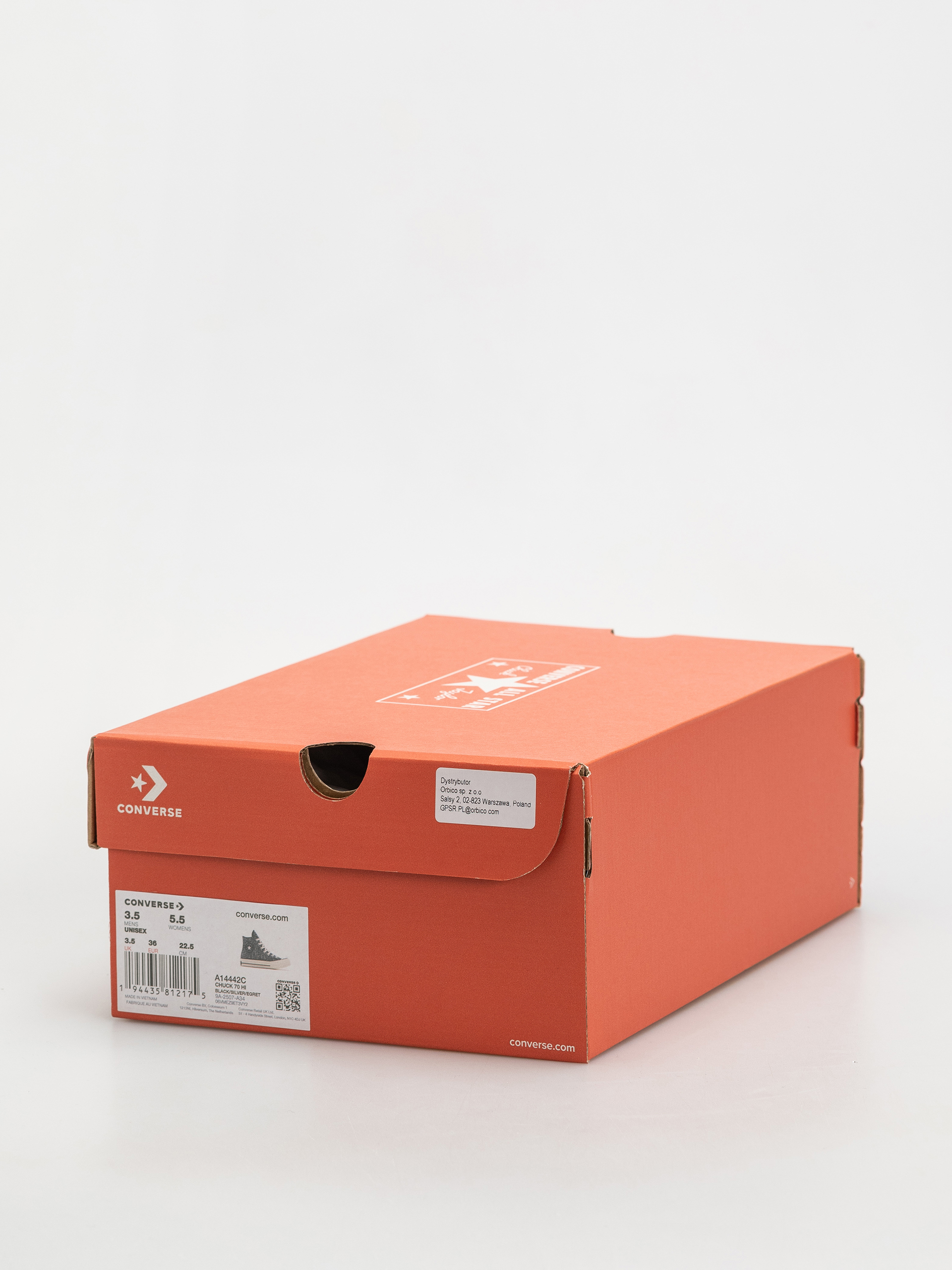 Кеди Converse Chuck 70 Hi (black/silver/egret)