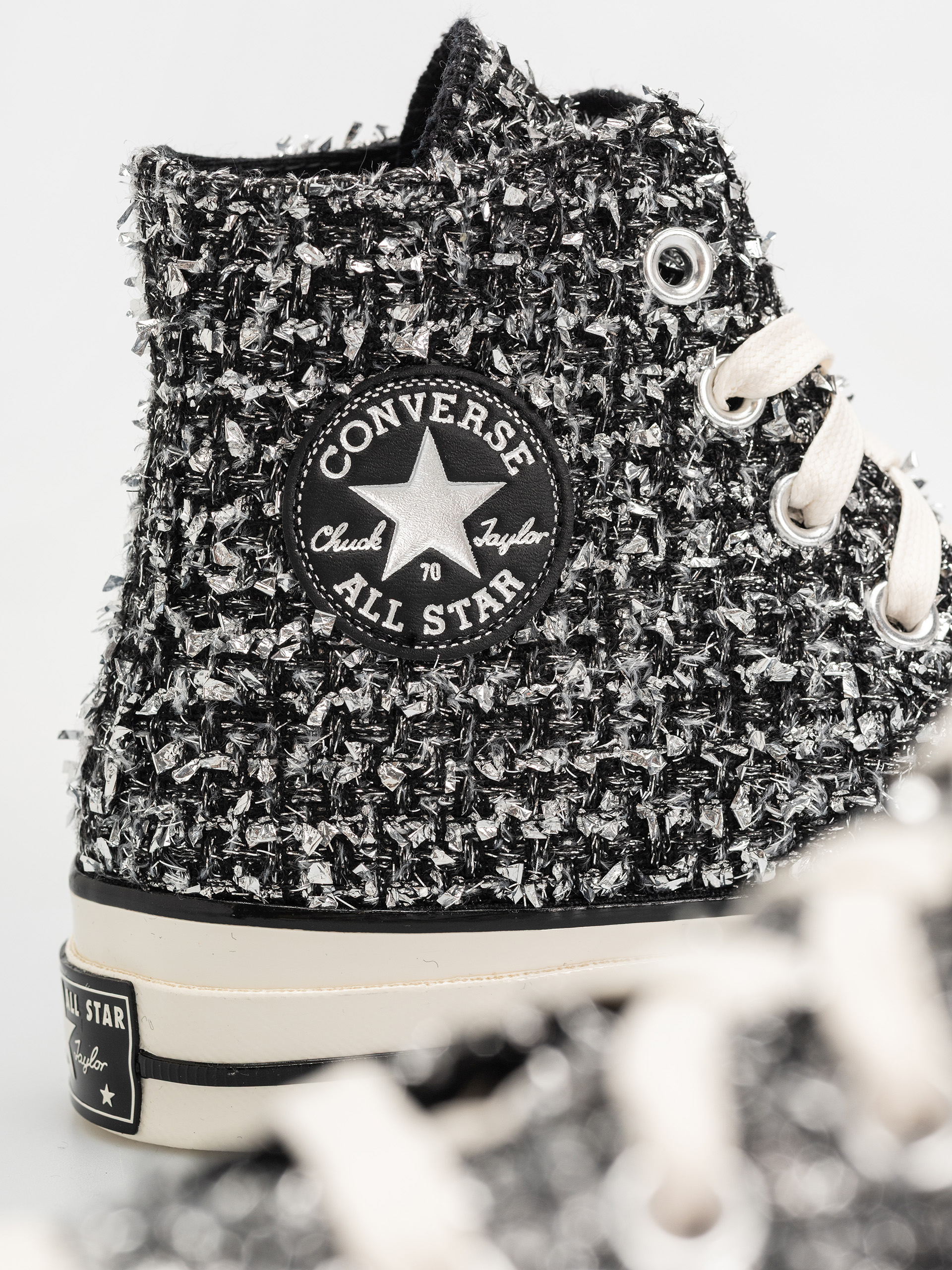 Кеди Converse Chuck 70 Hi (black/silver/egret)