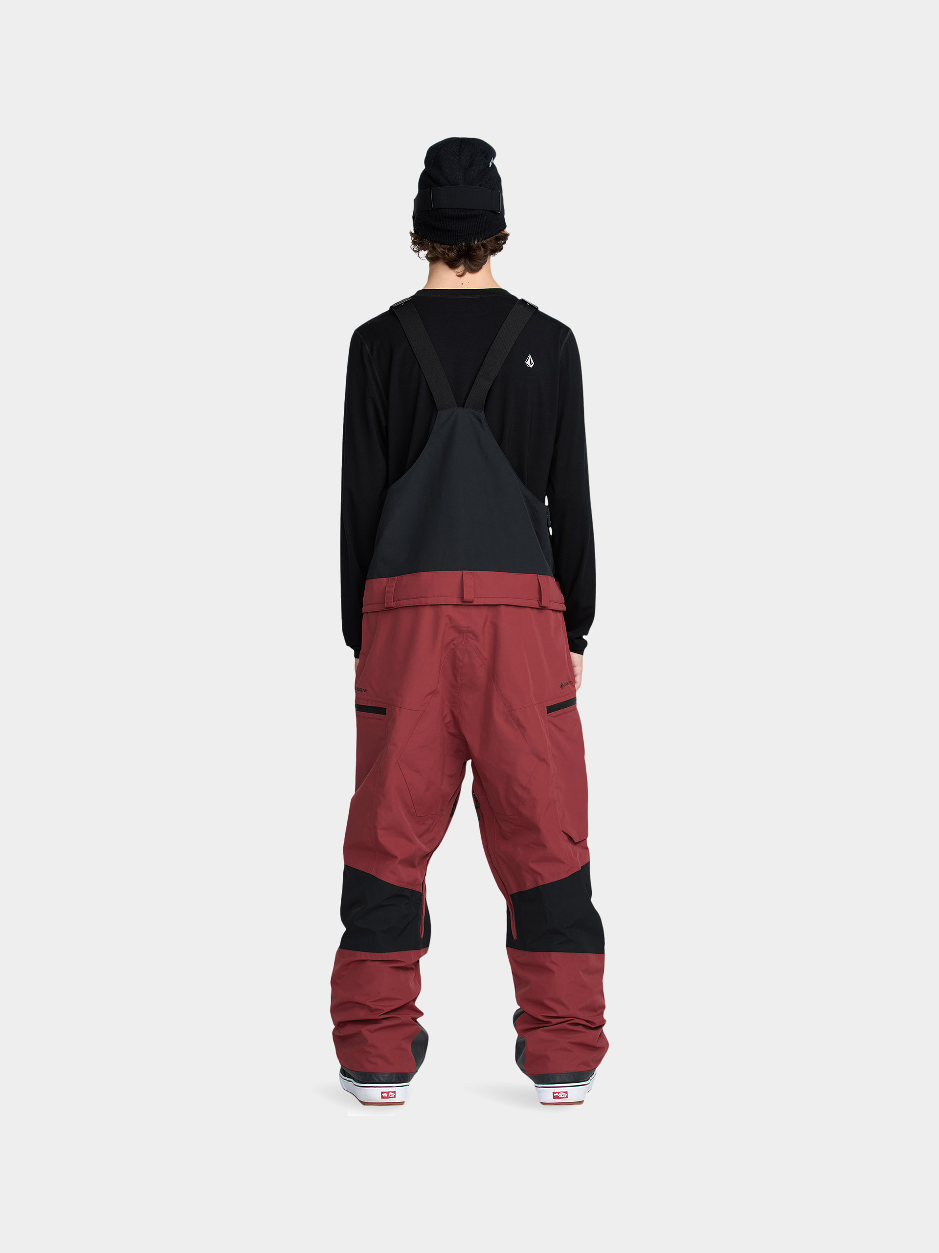 Чоловічі Сноубордичні штани Volcom Rain Gore Tex Bib Overall (burnt red)