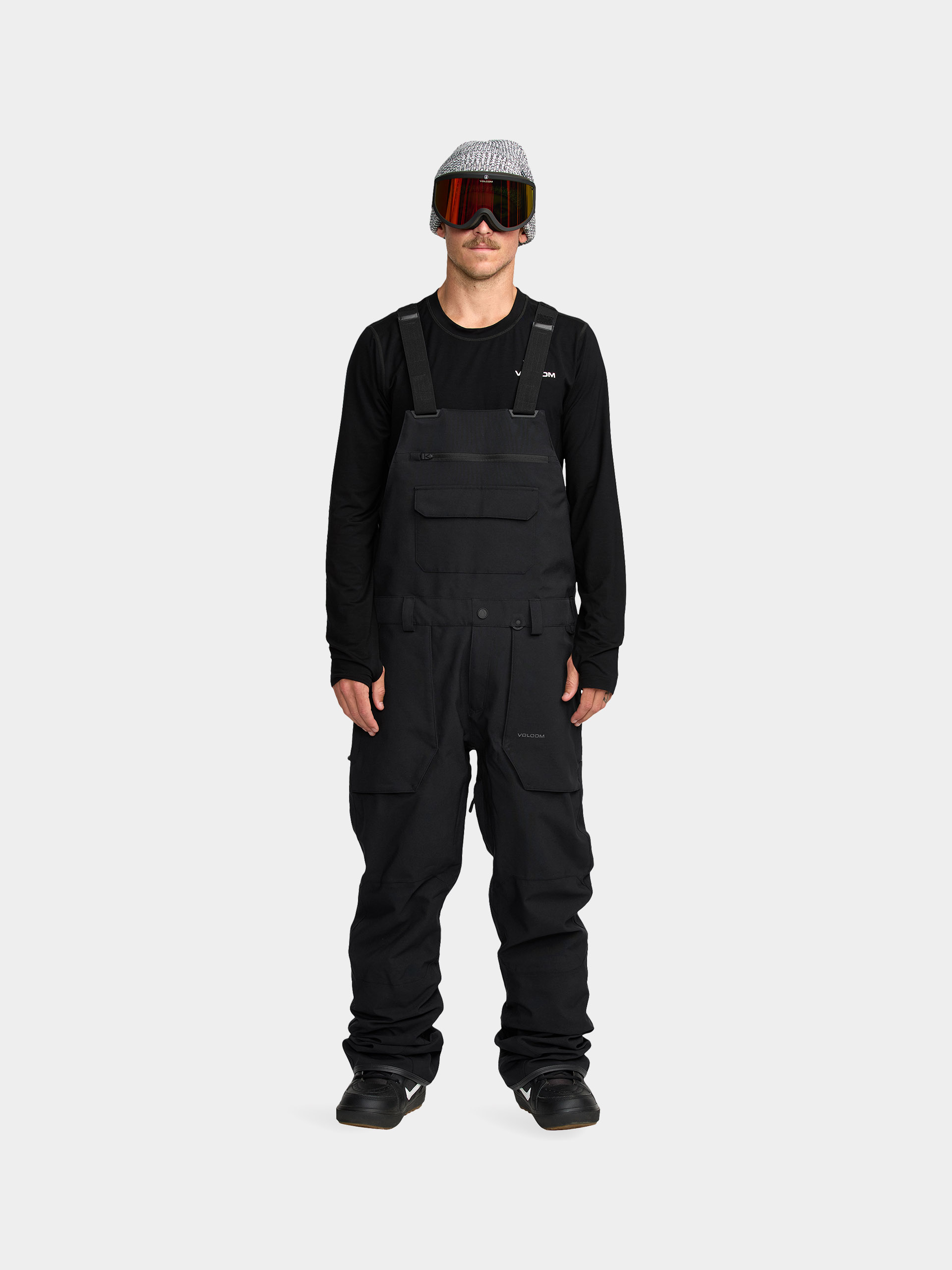 Чоловічі Сноубордичні штани Volcom Roan Bib Overall (black)