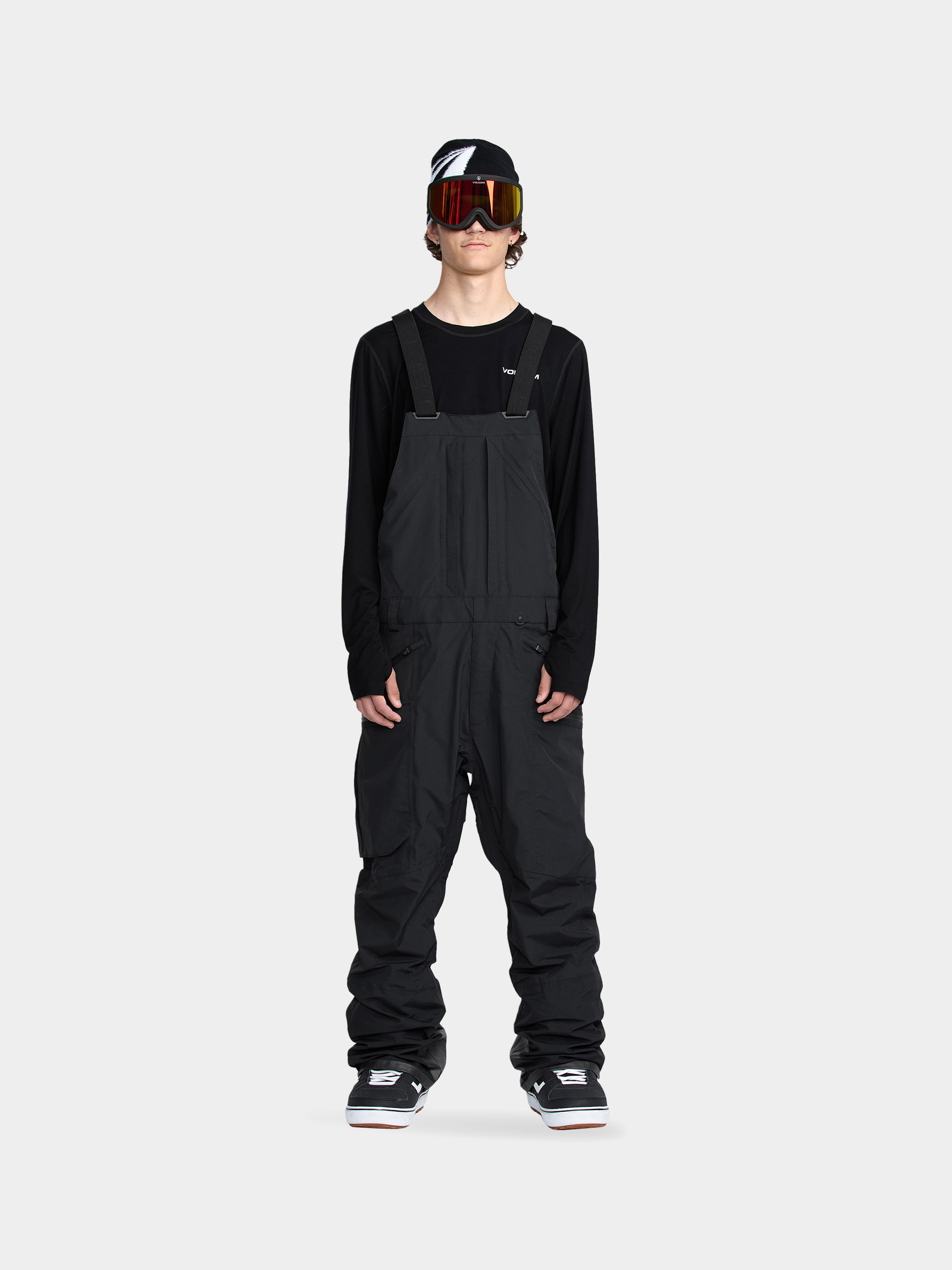 Чоловічі Сноубордичні штани Volcom Rain Gore Tex Bib Overall (black)