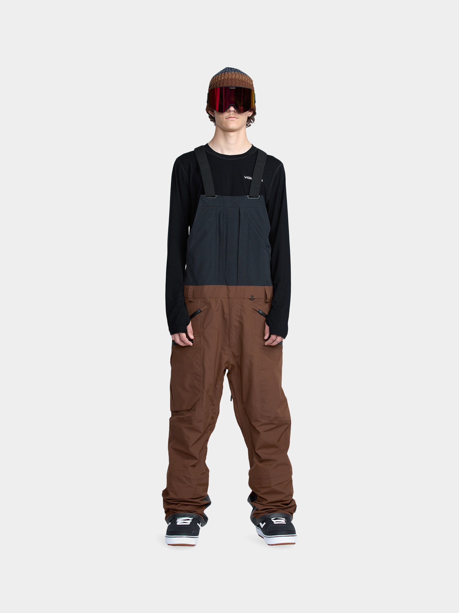Сноубордичні штани Volcom Rain Gore Tex Bib Overall (brown)