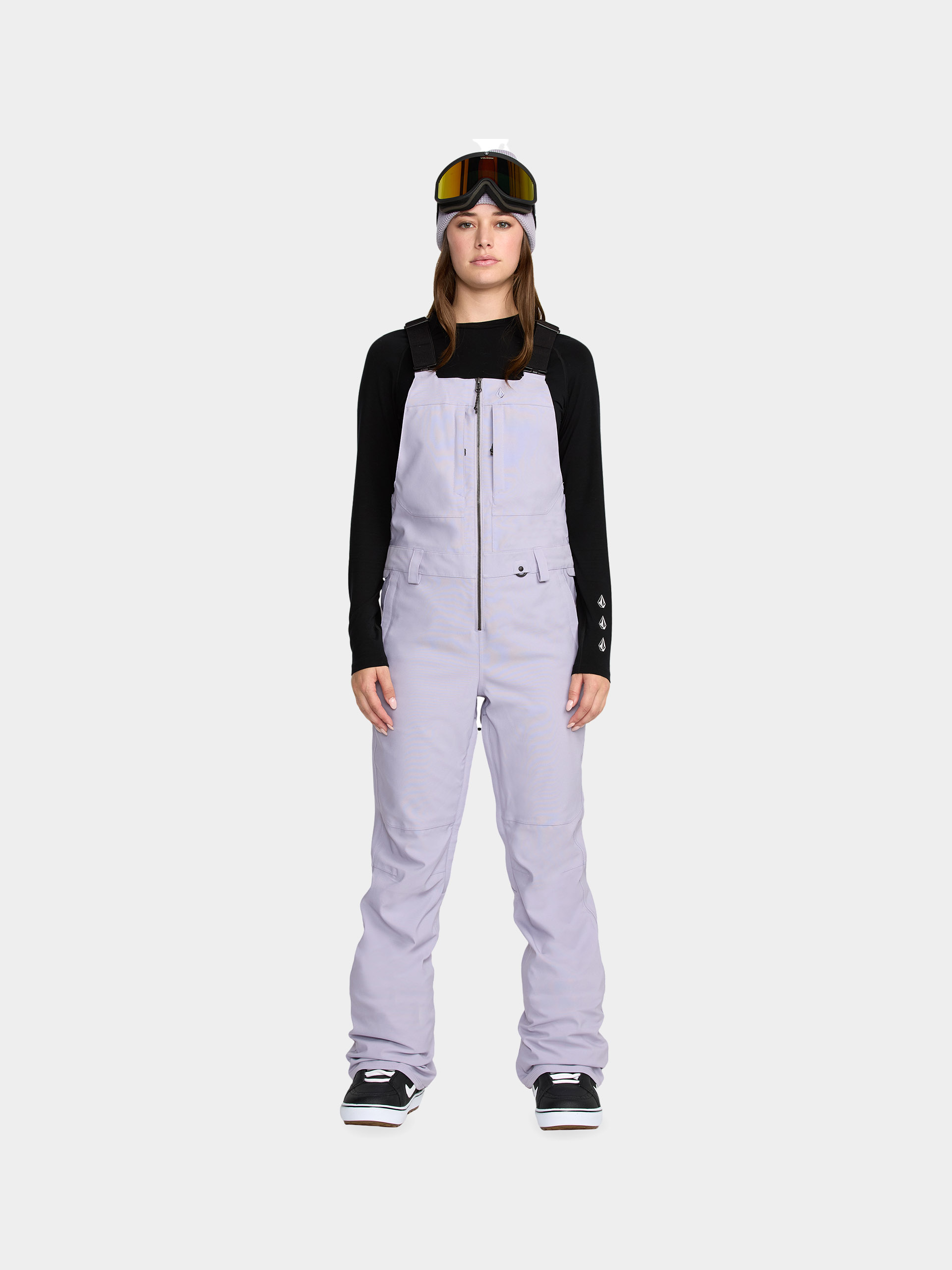 Жіночі Сноубордичні штани Volcom Swift Bib Overall (lavender aura)