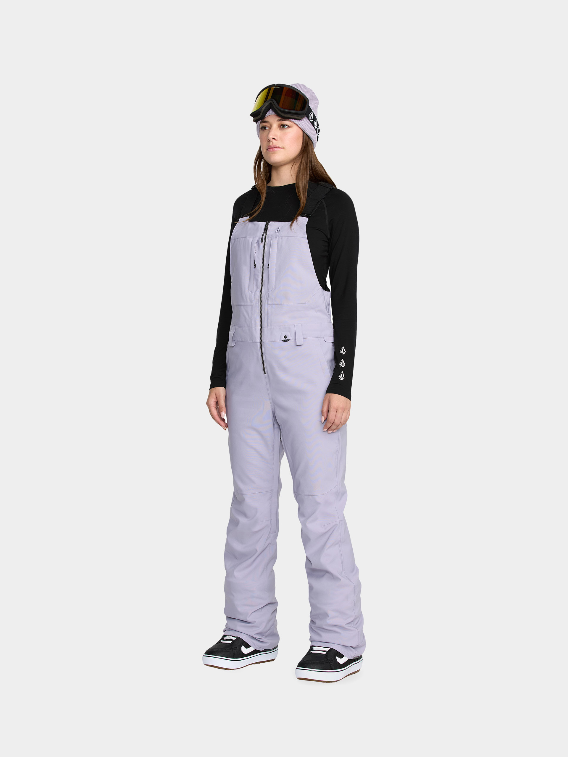 Жіночі Сноубордичні штани Volcom Swift Bib Overall (lavender aura)