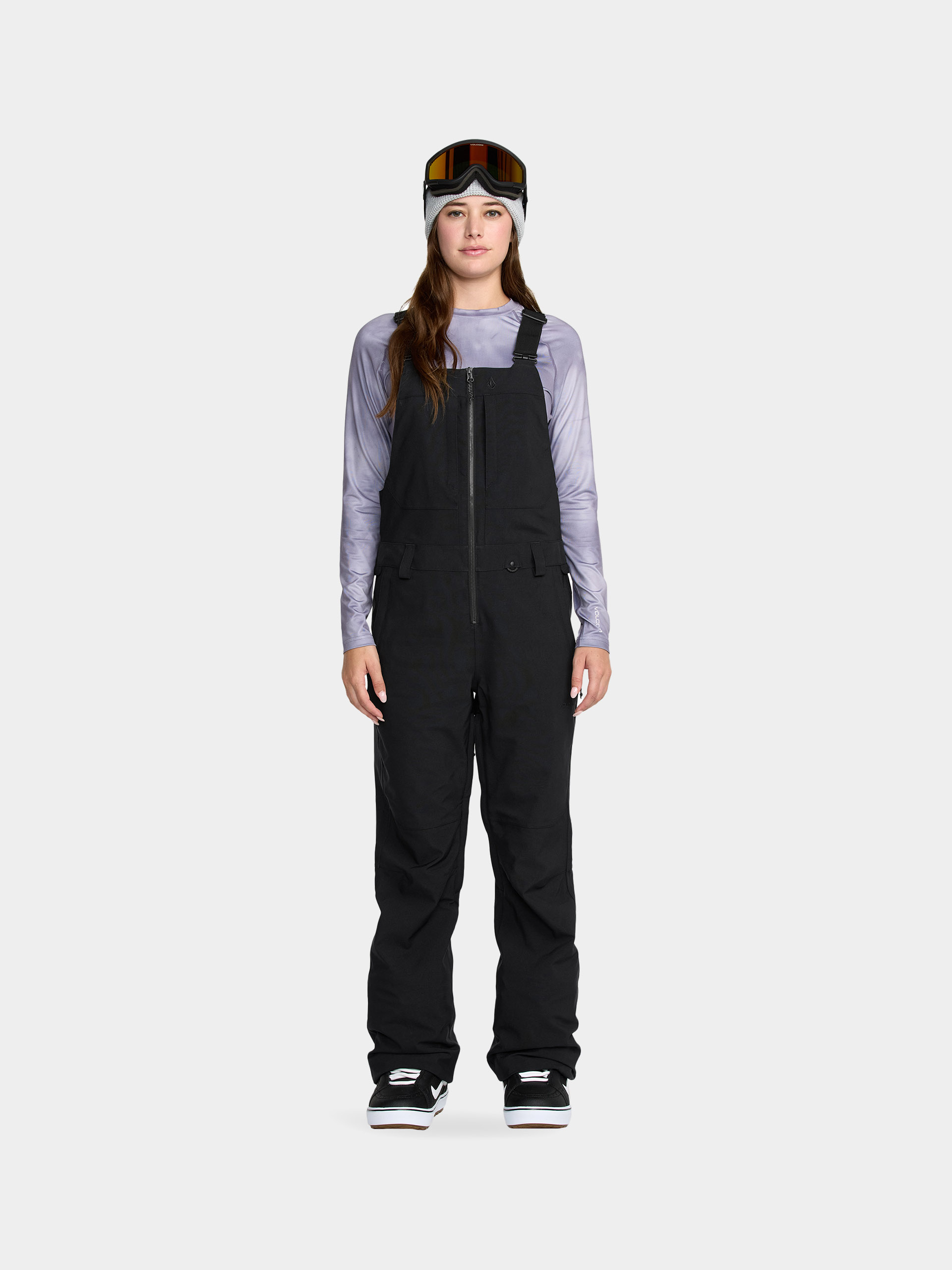 Жіночі Сноубордичні штани Volcom Swift Bib Overall (black)