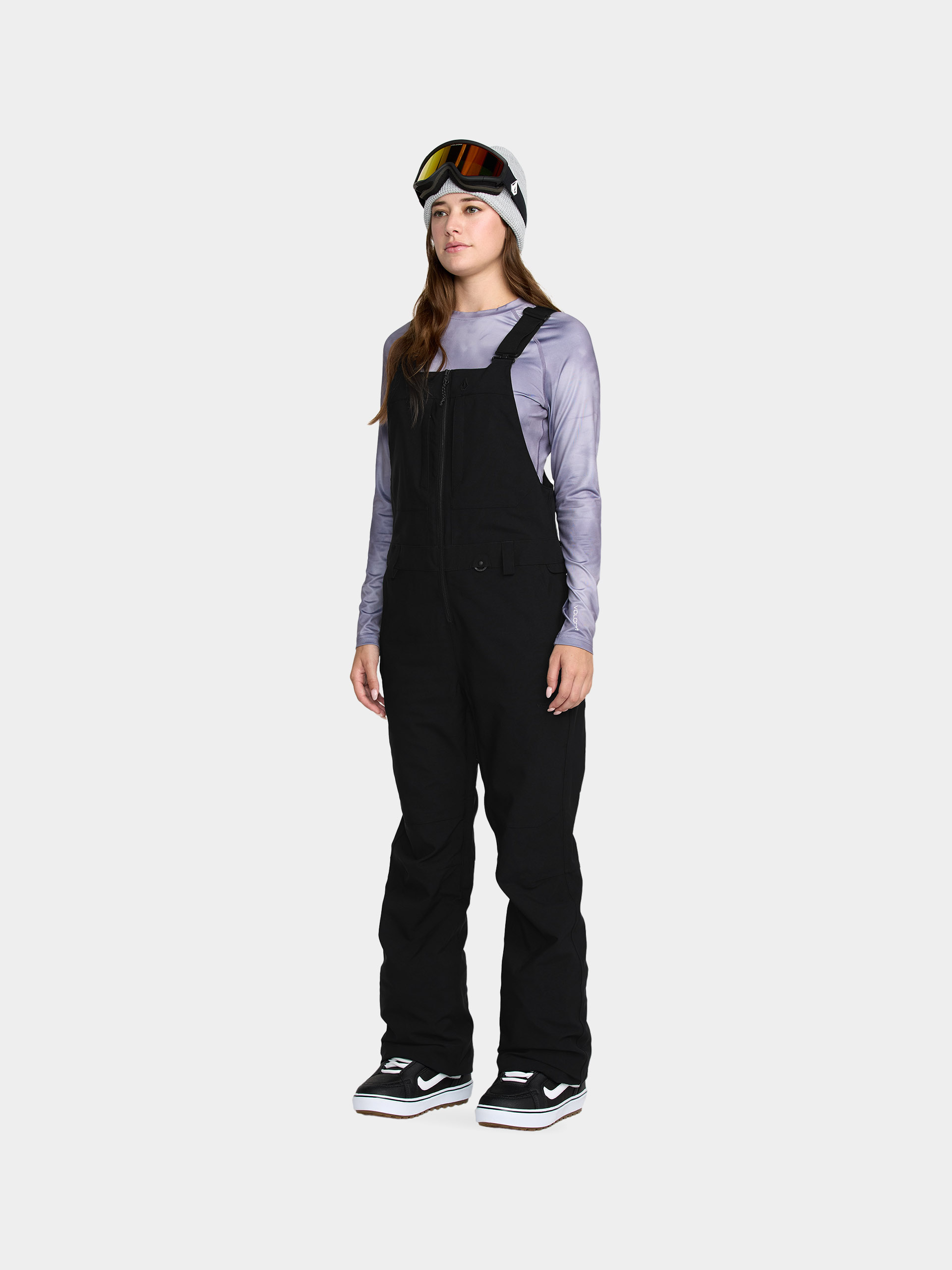 Жіночі Сноубордичні штани Volcom Swift Bib Overall (black)