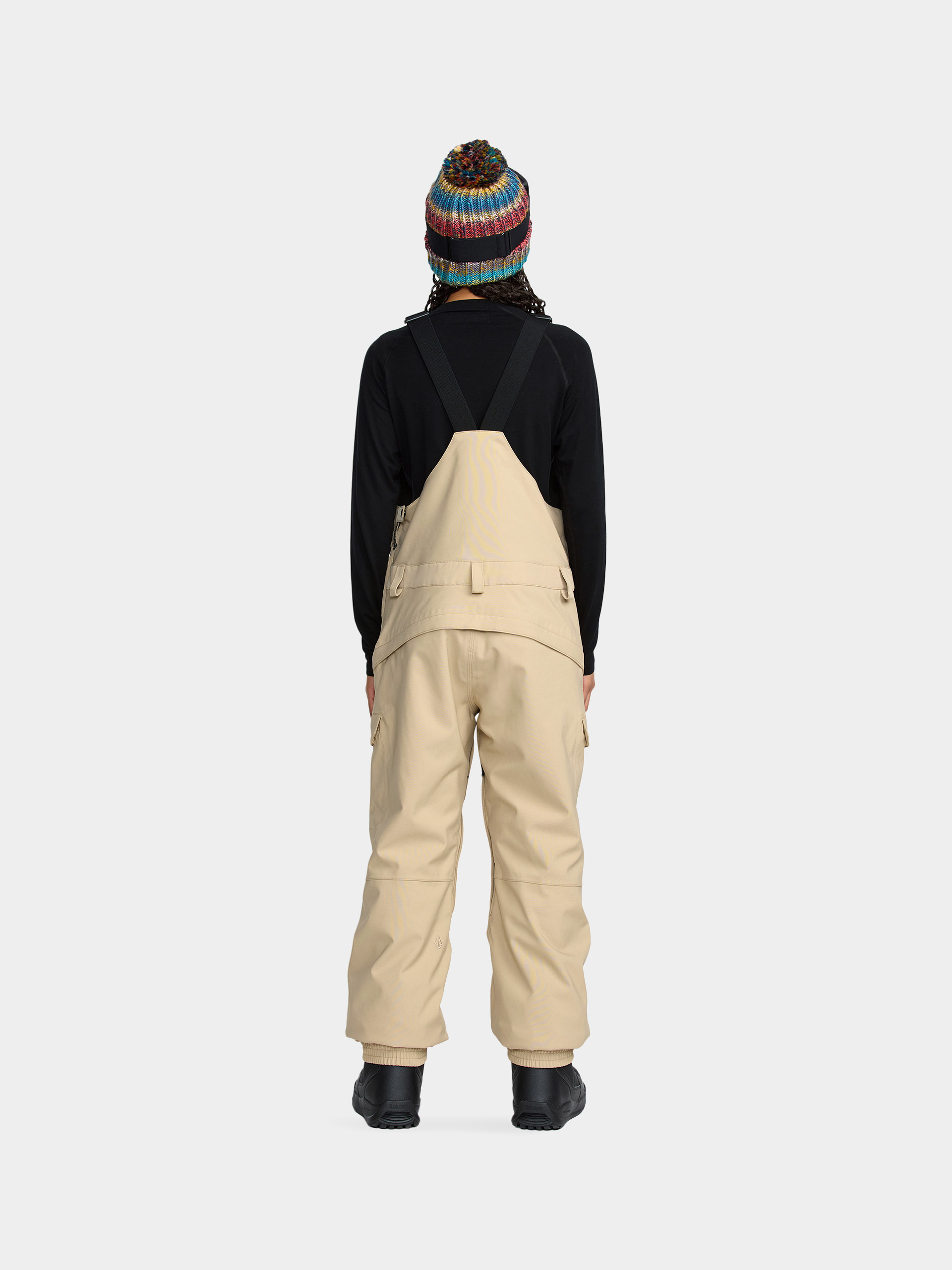 Жіночі Сноубордичні штани Volcom Creston 3D Stretch Bib Overall (oatmeal)