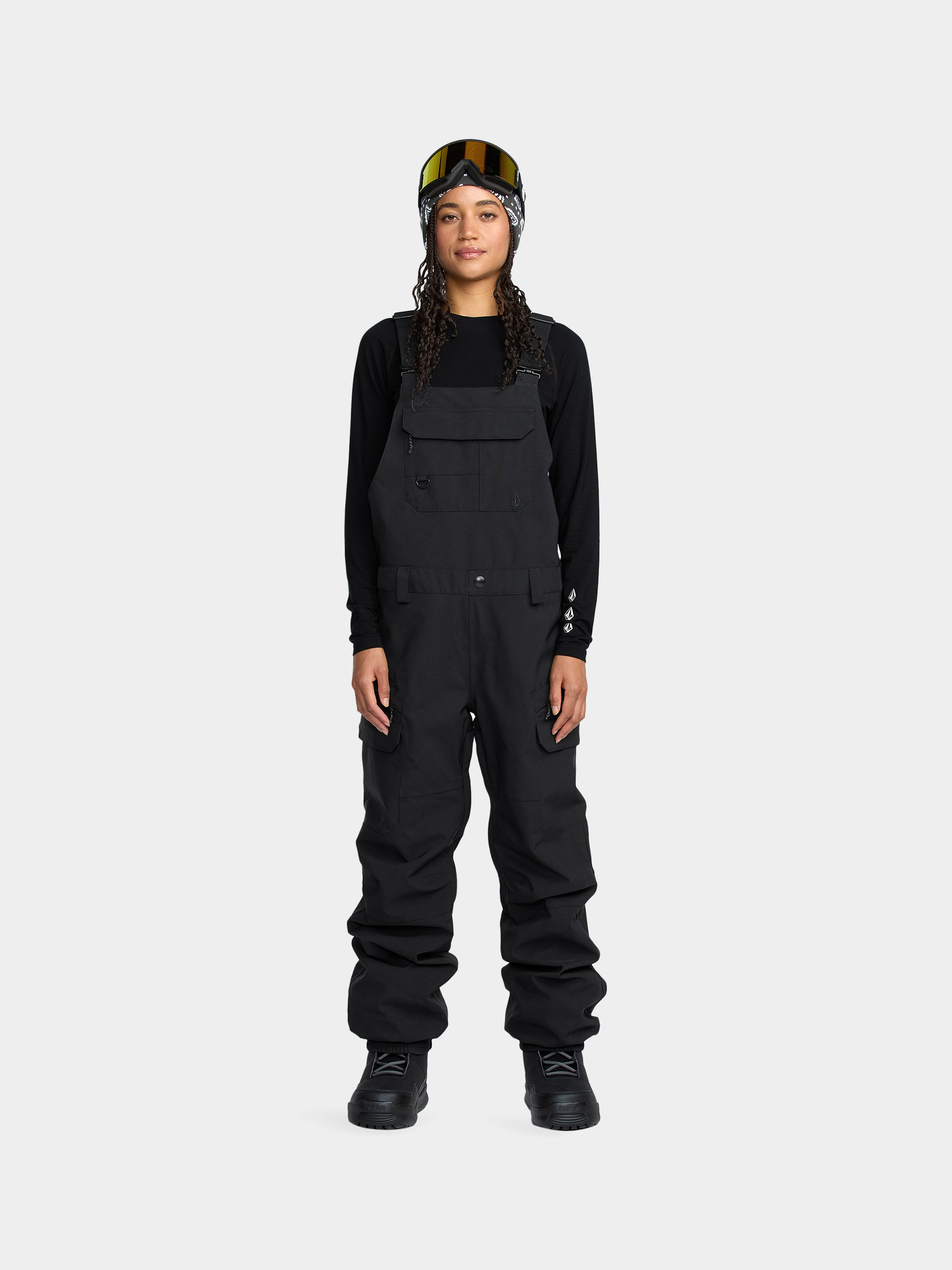 Жіночі Сноубордичні штани Volcom Creston 3D Stretch Bib Overall (black)