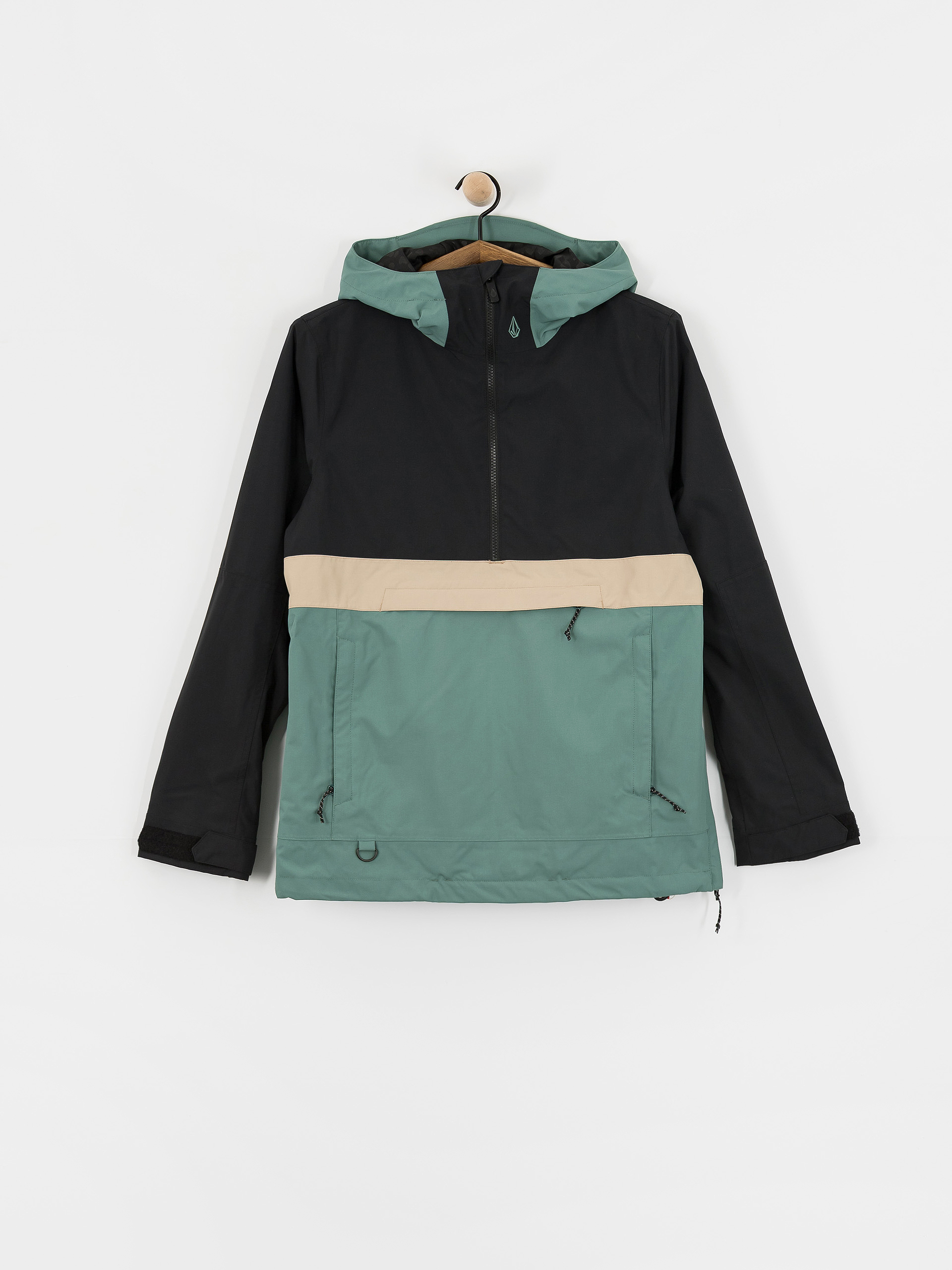Жіноча Сноубордична куртка Volcom Harlan Pullover (spruce green)