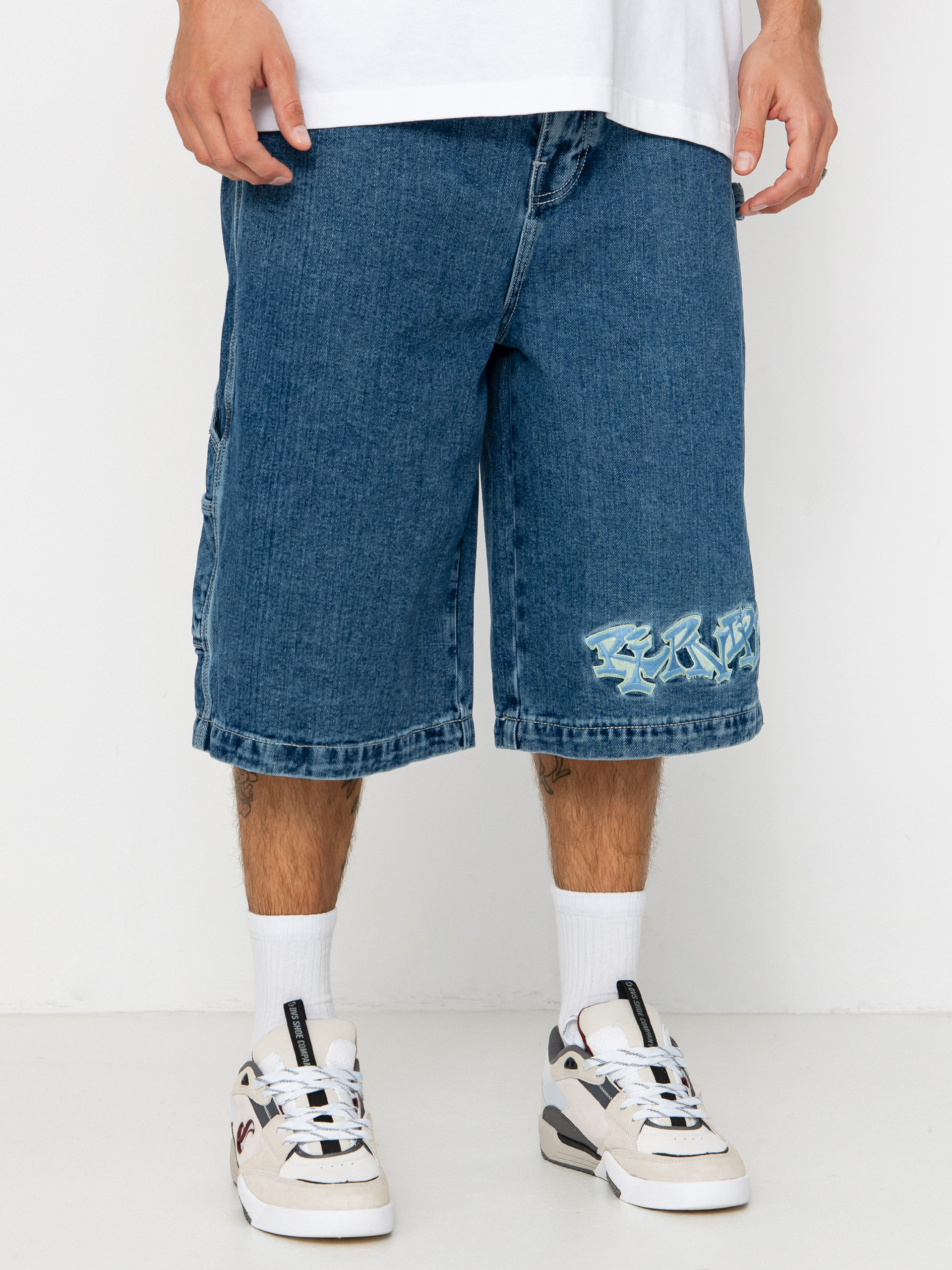 Шорти RipNDip Ace Ultra Wide Leg (medium wash)