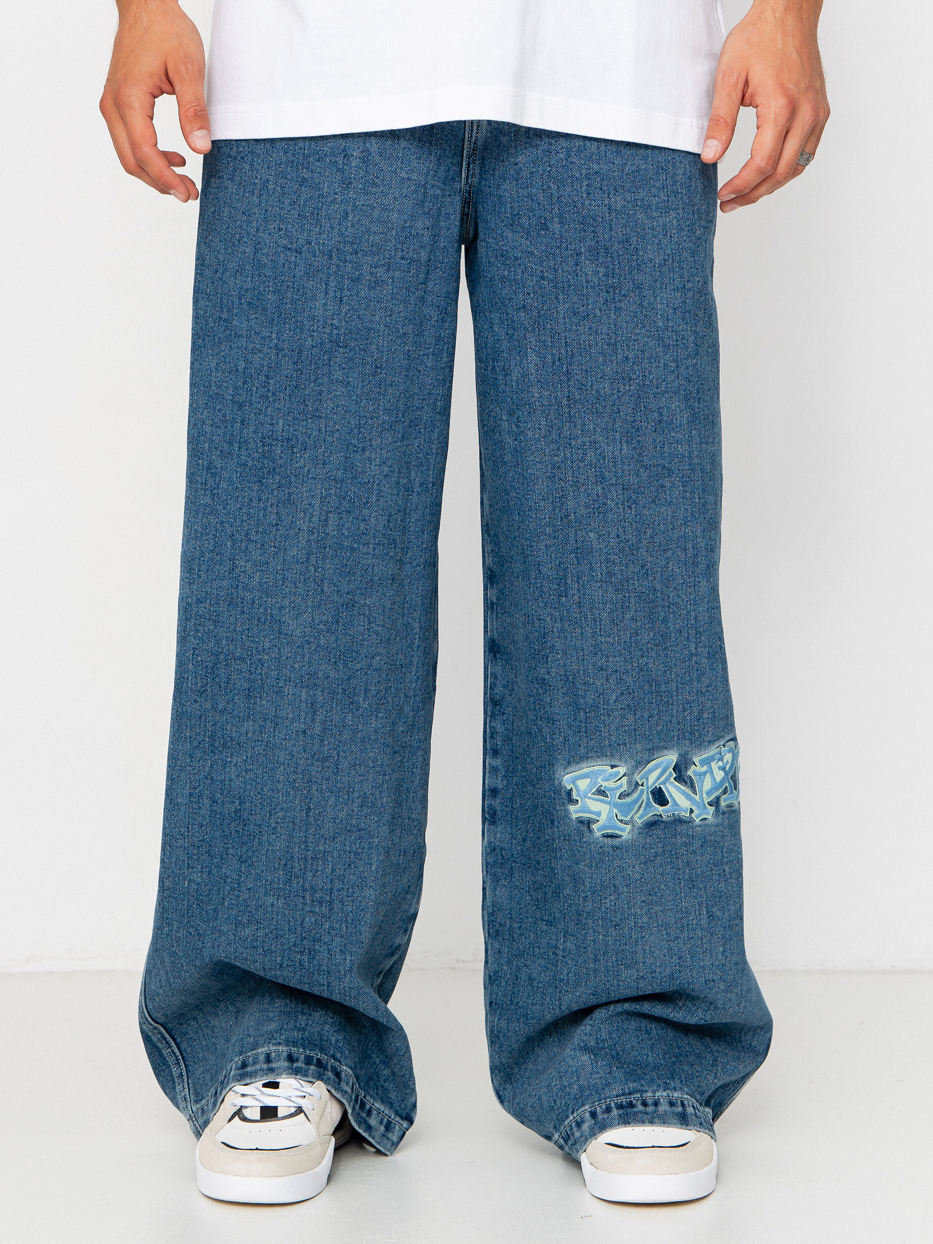 Штани RipNDip Ace Ultra Wide Leg (medium wash)