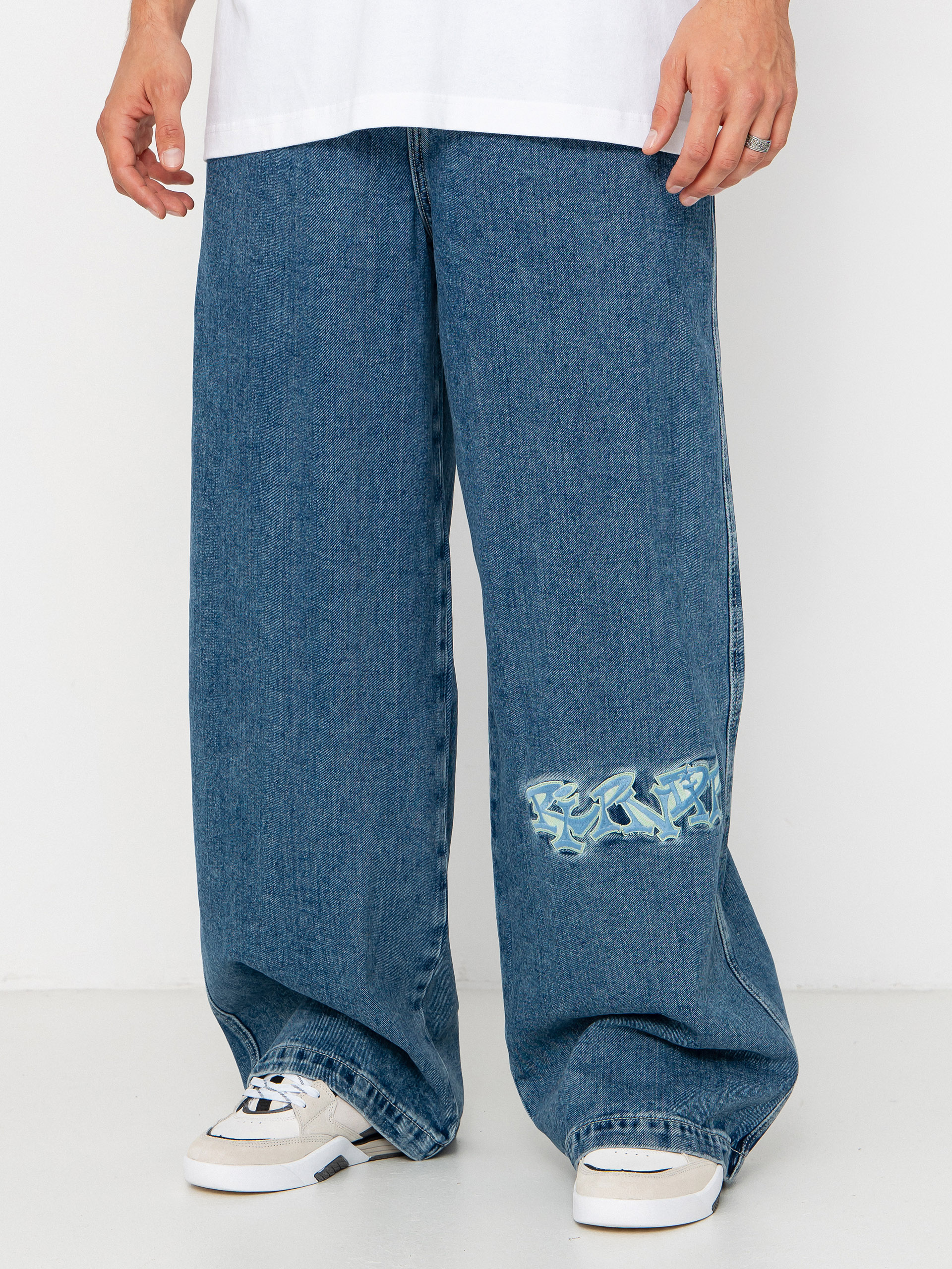 Штани RipNDip Ace Ultra Wide Leg (medium wash)