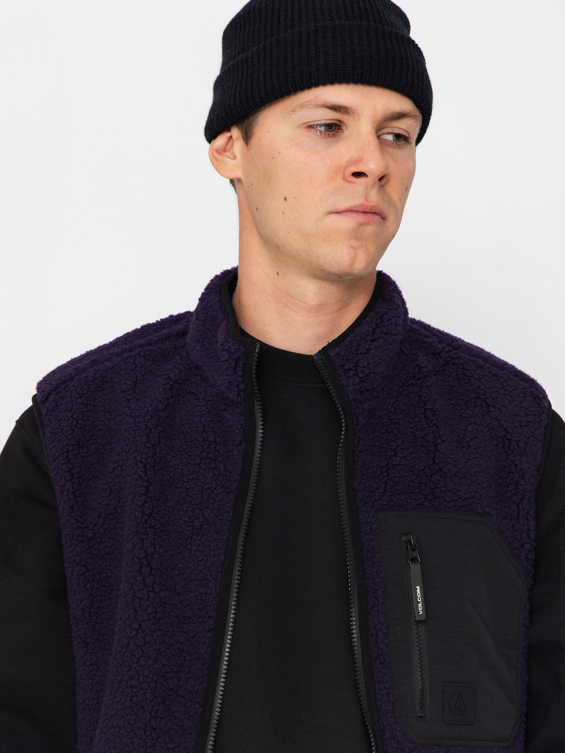 Безрукавка Volcom Muzzer Fuzzar (dark purple)