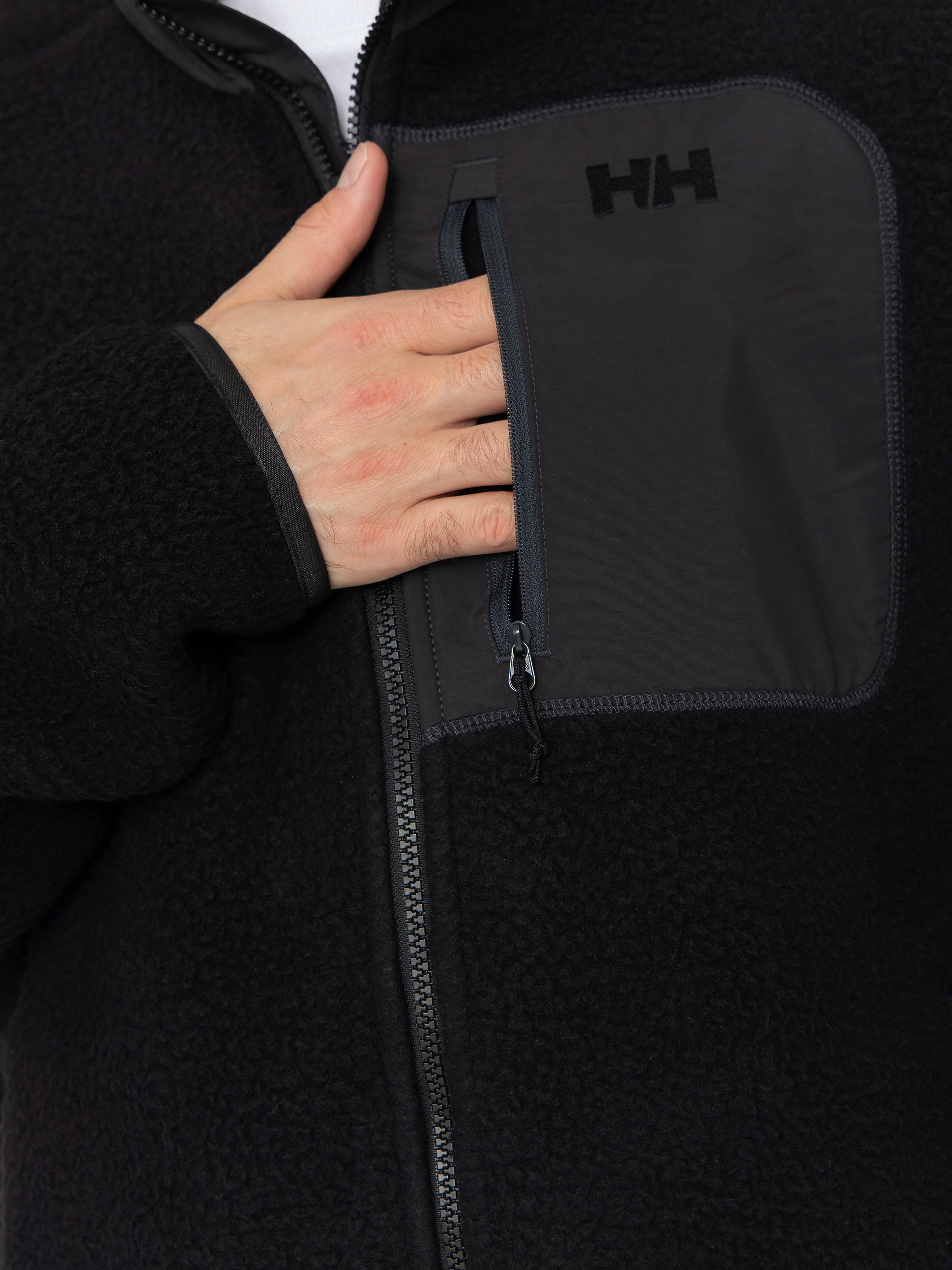 Чоловічий Флісовий светр Helly Hansen Panorama Pile Block (black)